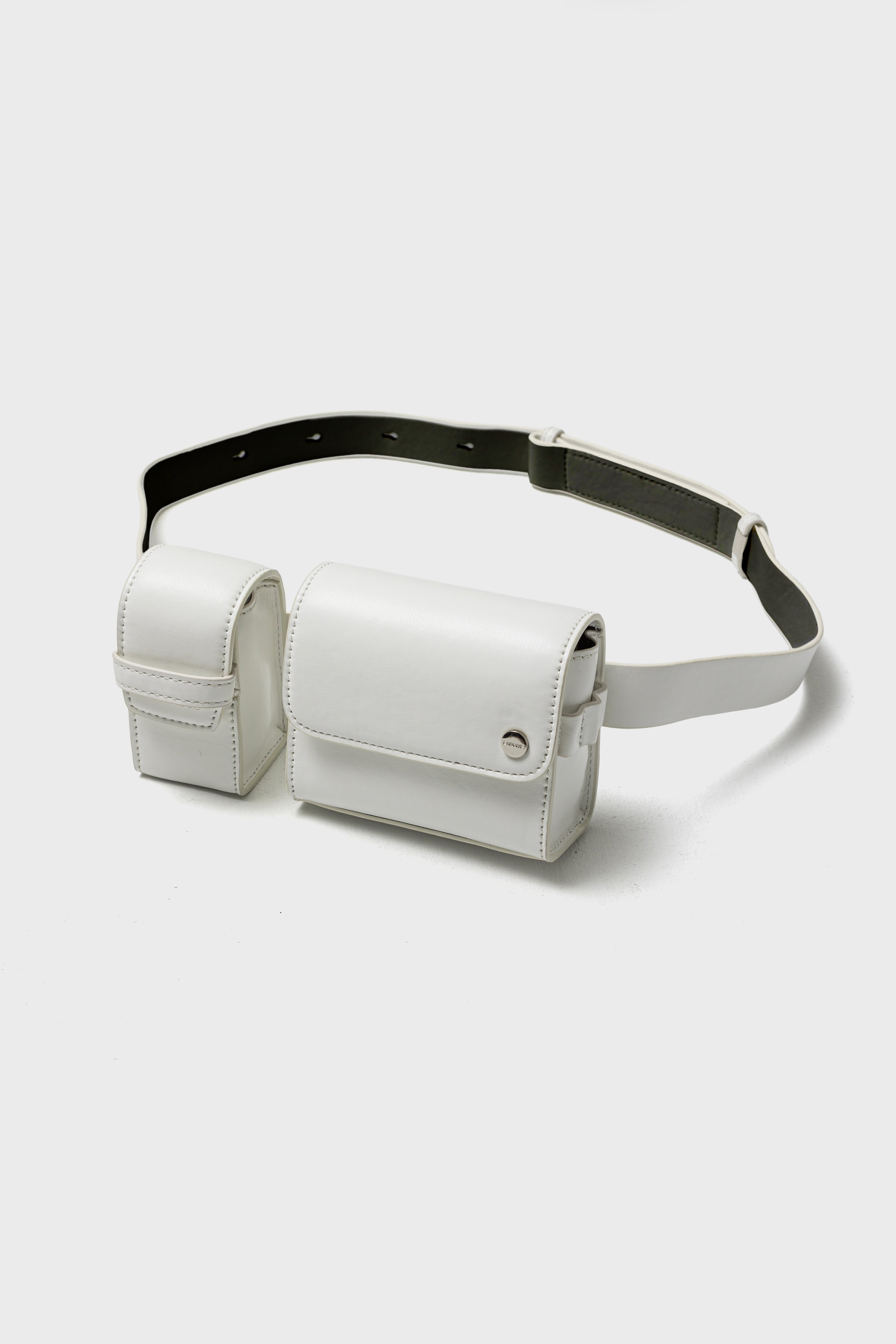 DUO FORMS WAIST BAG - White