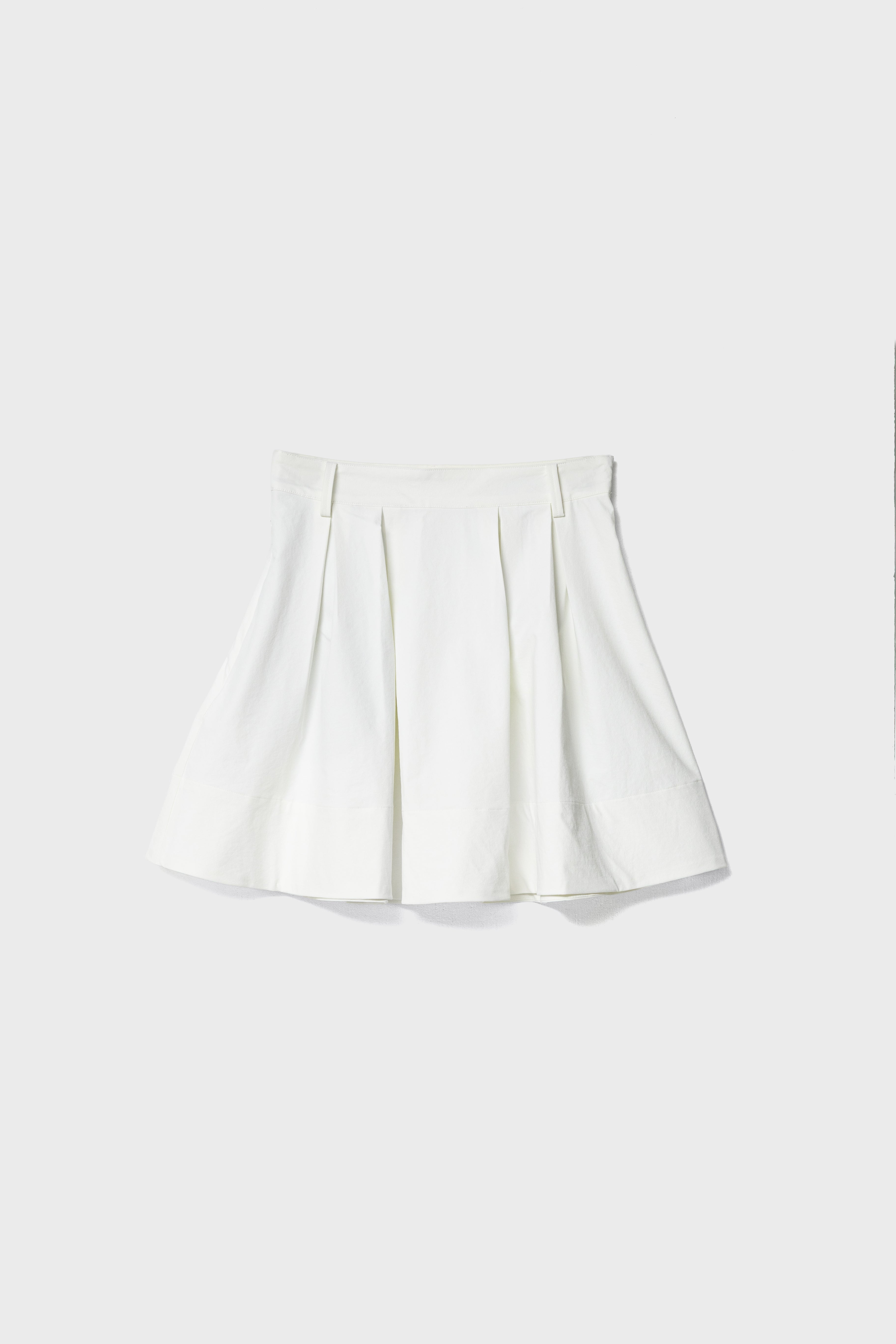 ROMAN FLARE SKIRT - White