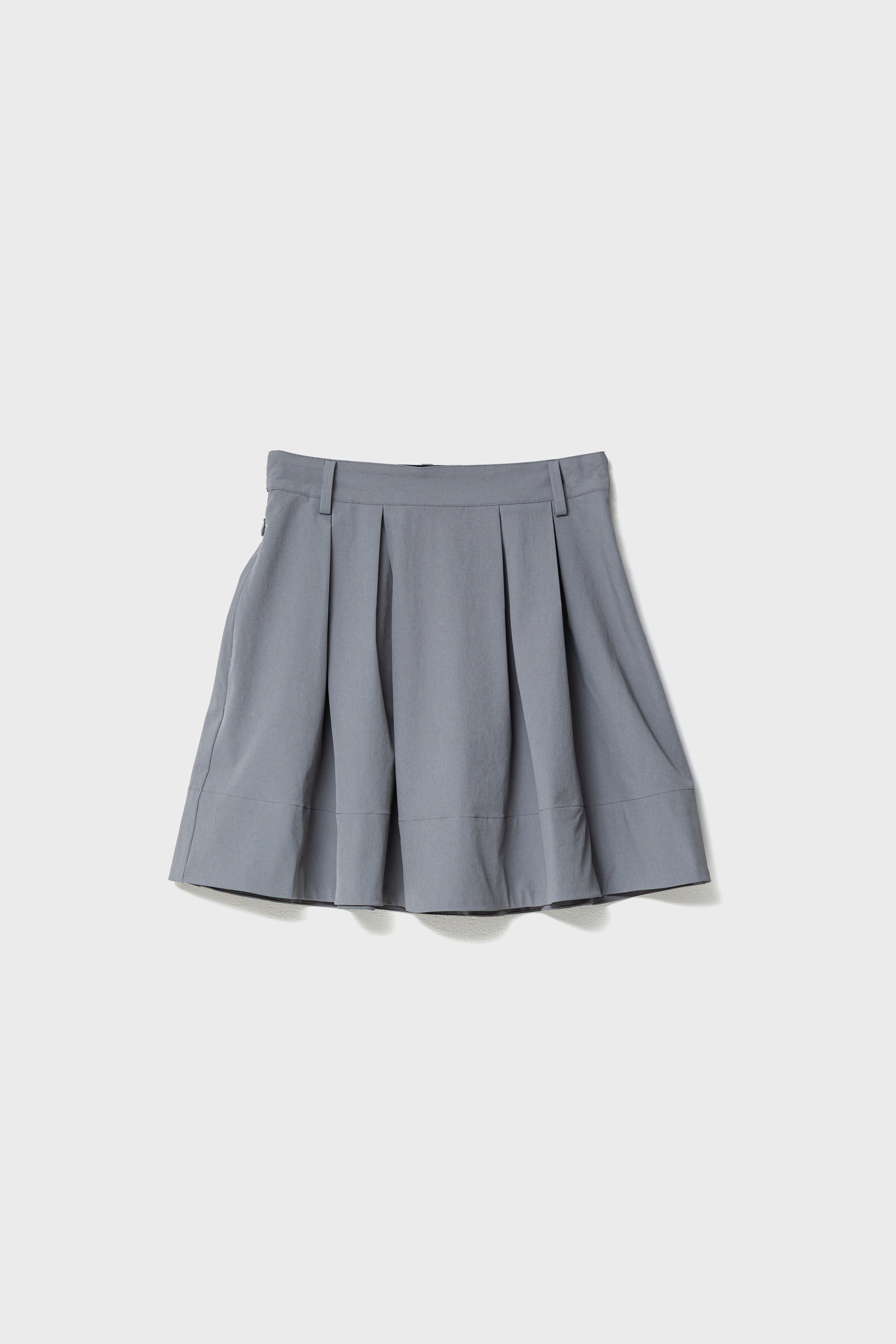 ROMAN FLARE SKIRT - Dark Clay