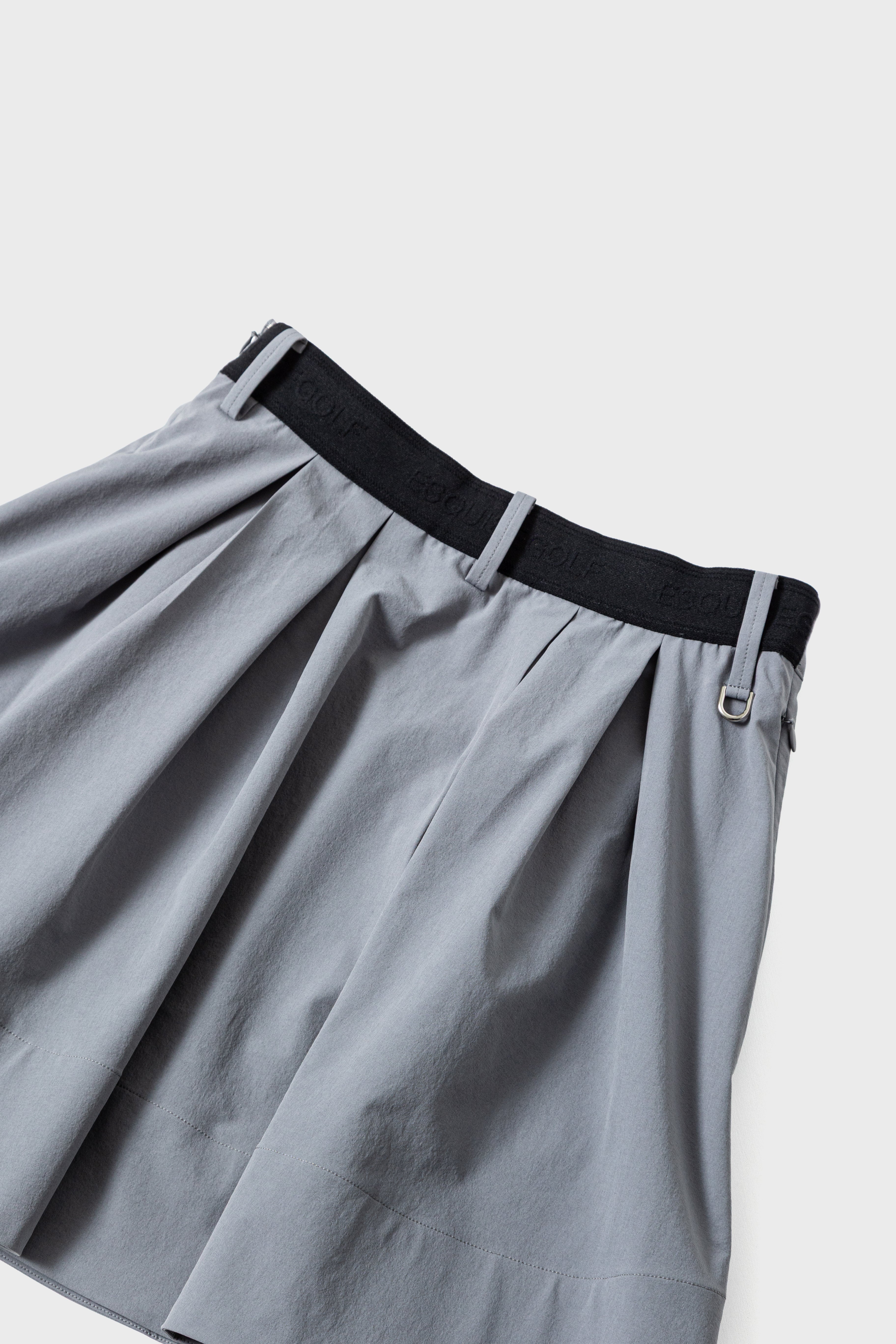 ROMAN FLARE SKIRT - Dark Clay