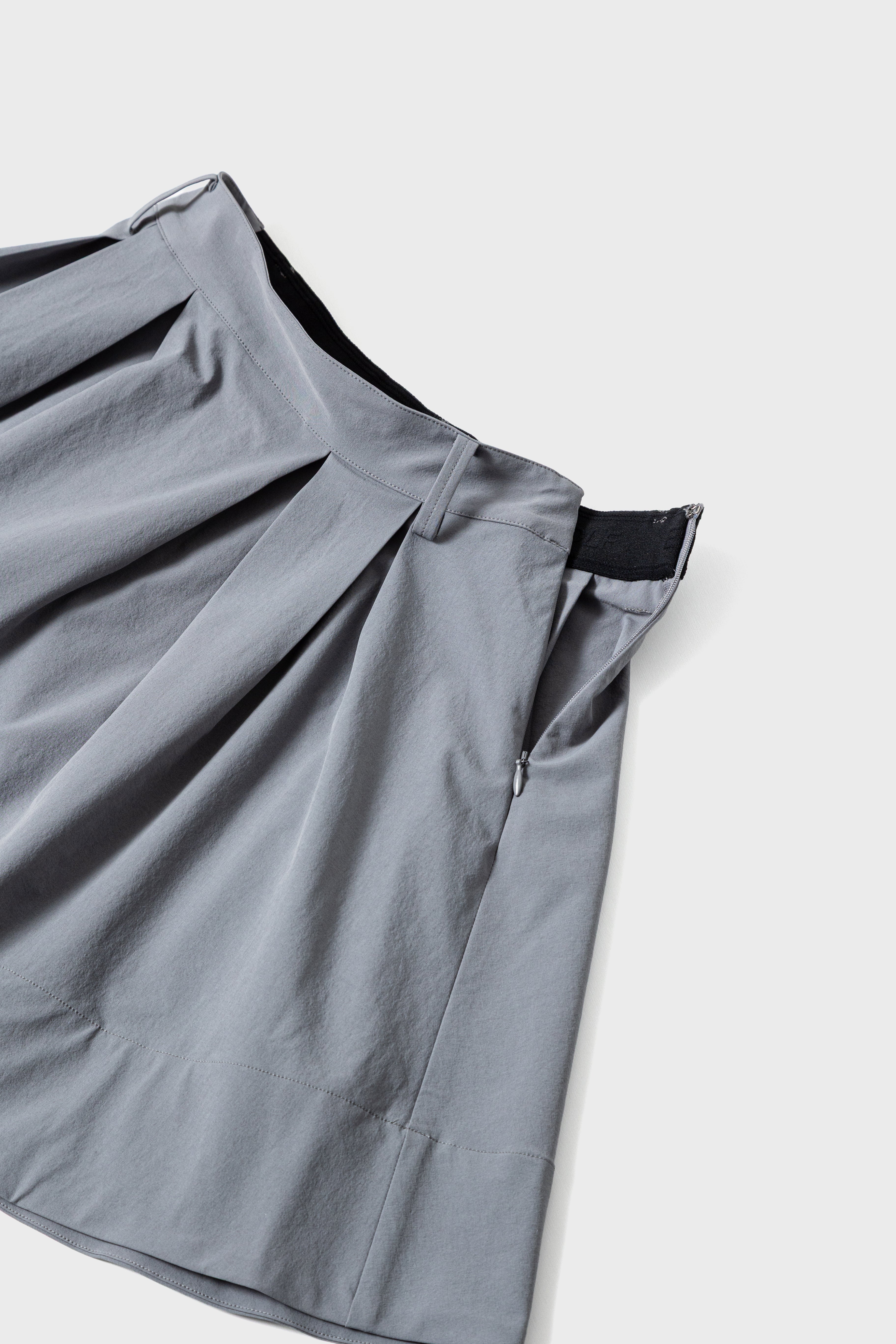 ROMAN FLARE SKIRT - Dark Clay