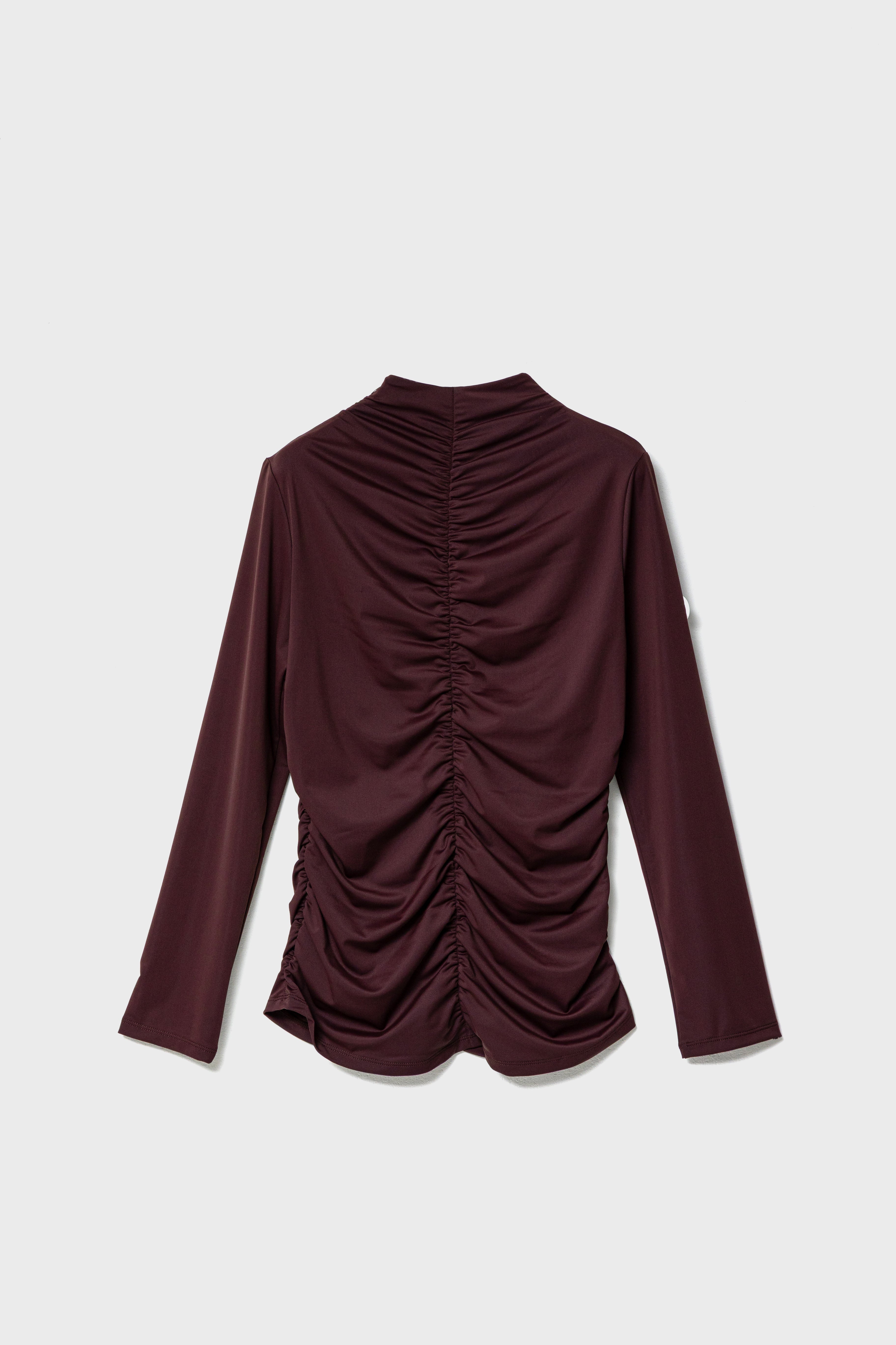 GATHER STRETCH TOP - Wine