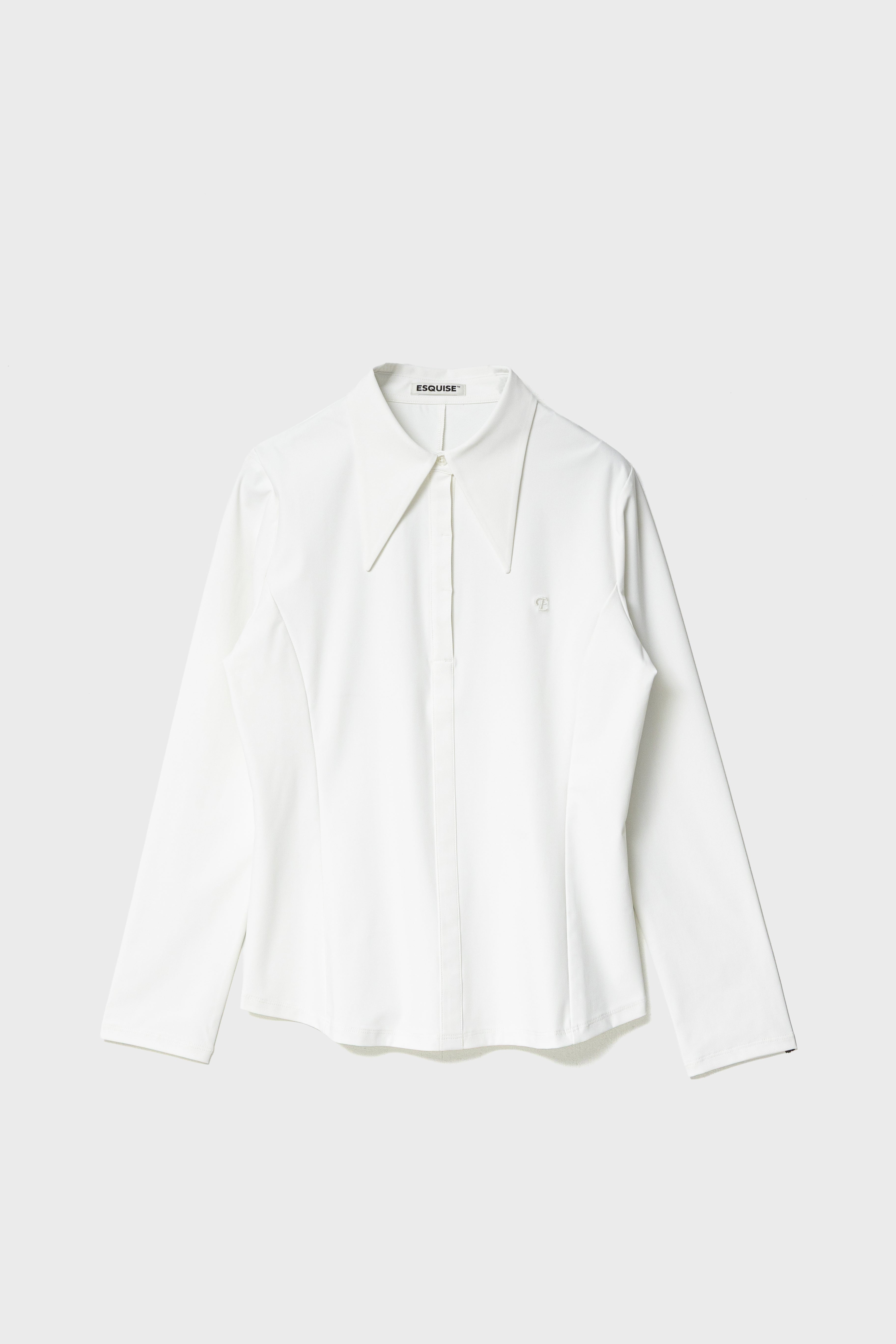 CLASSIC COLLAR SHIRT TOP - White