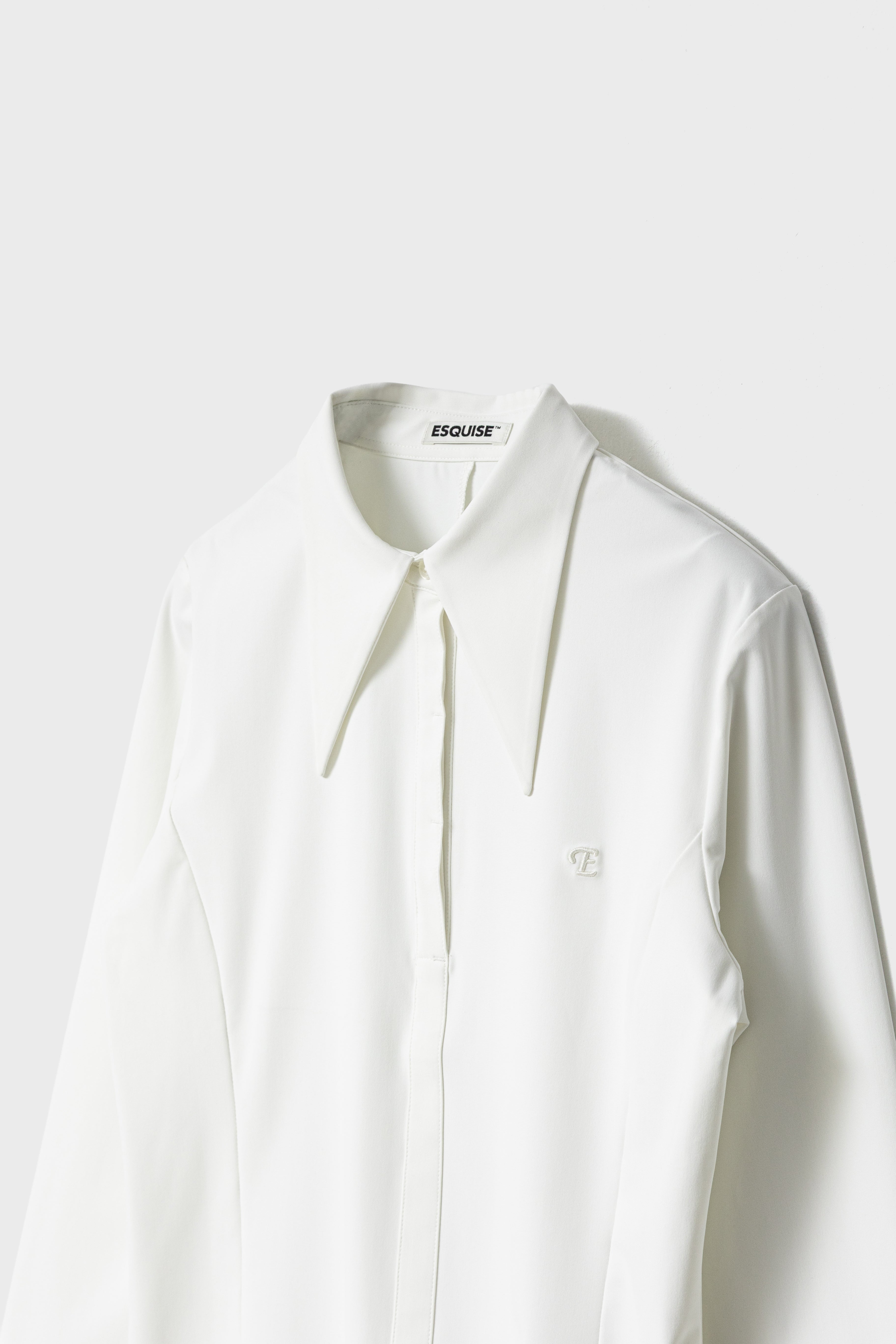 CLASSIC COLLAR SHIRT TOP - White