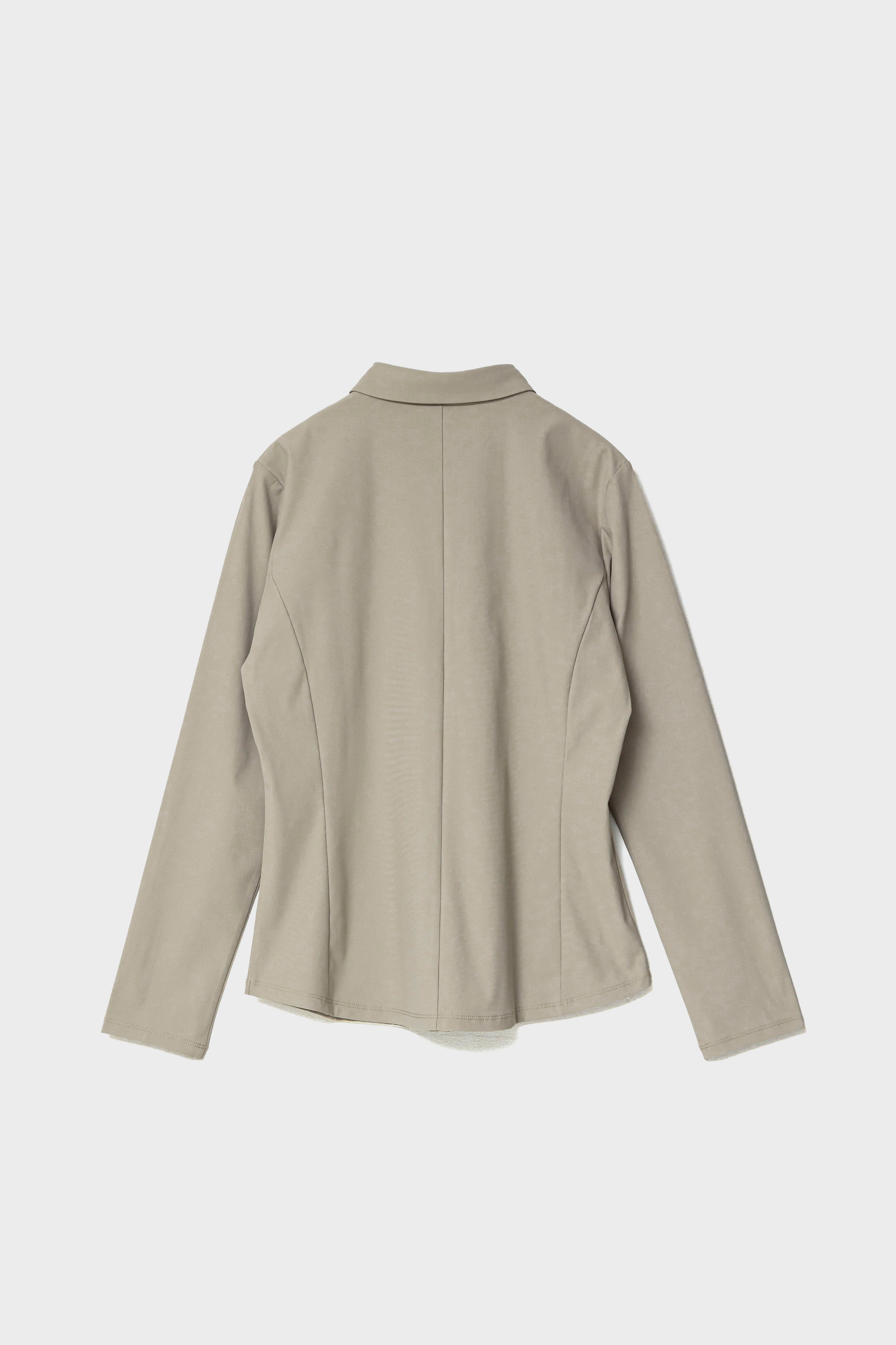 CLASSIC COLLAR SHIRT TOP - Beige