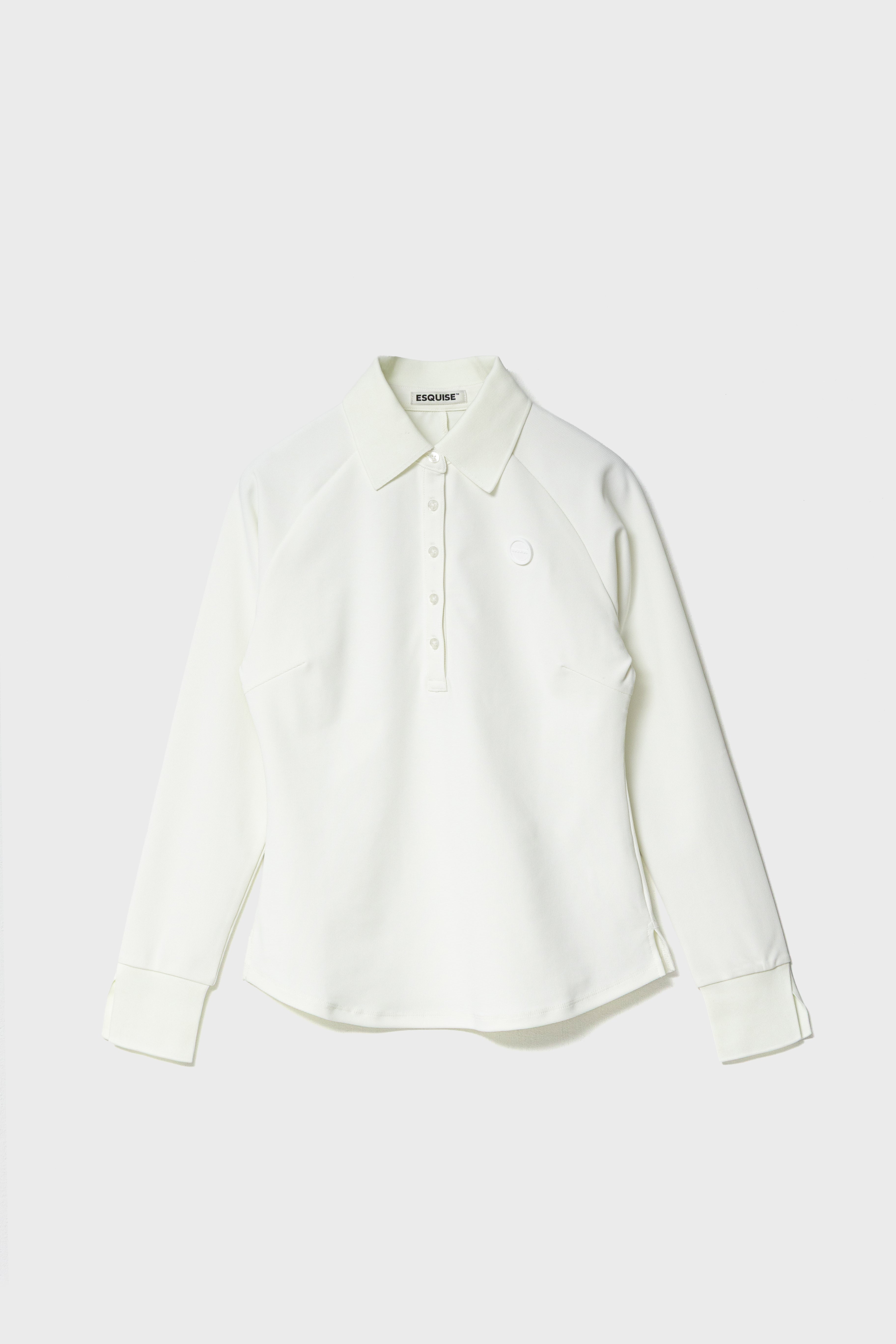 PEARLKNIT CUFFS POLO - White