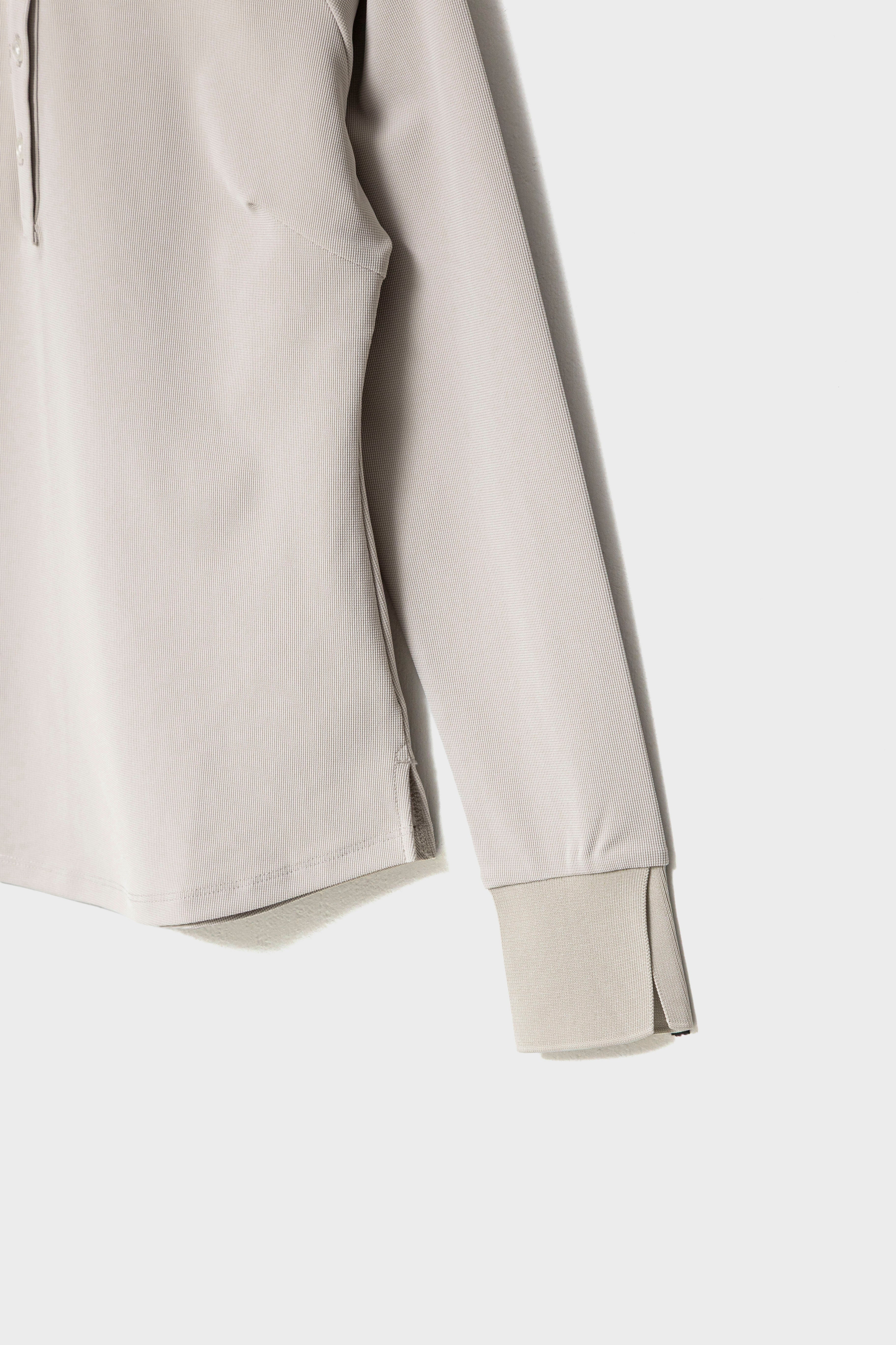 PEARLKNIT CUFFS POLO - Beige Pink