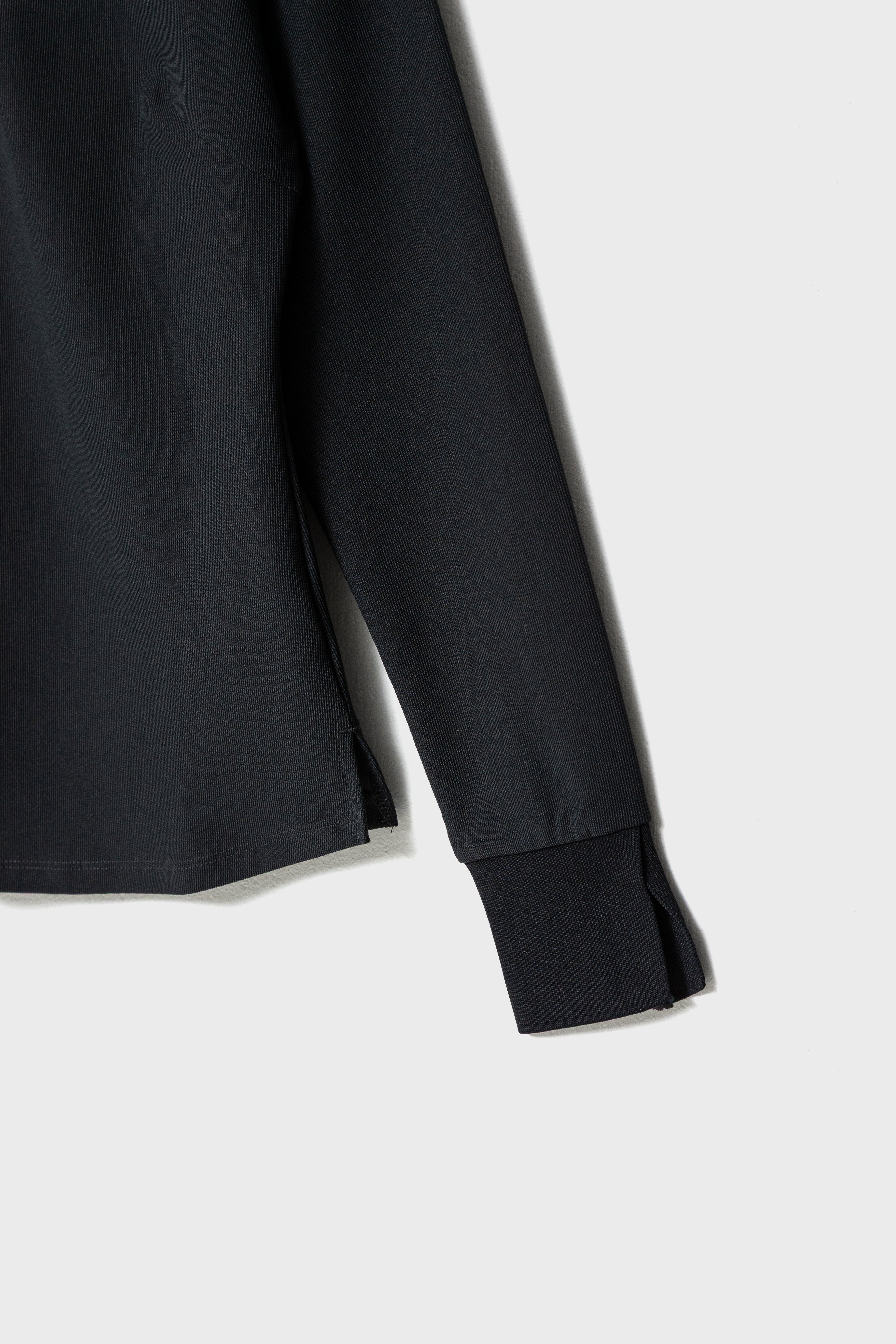 PEARLKNIT CUFFS POLO - Black