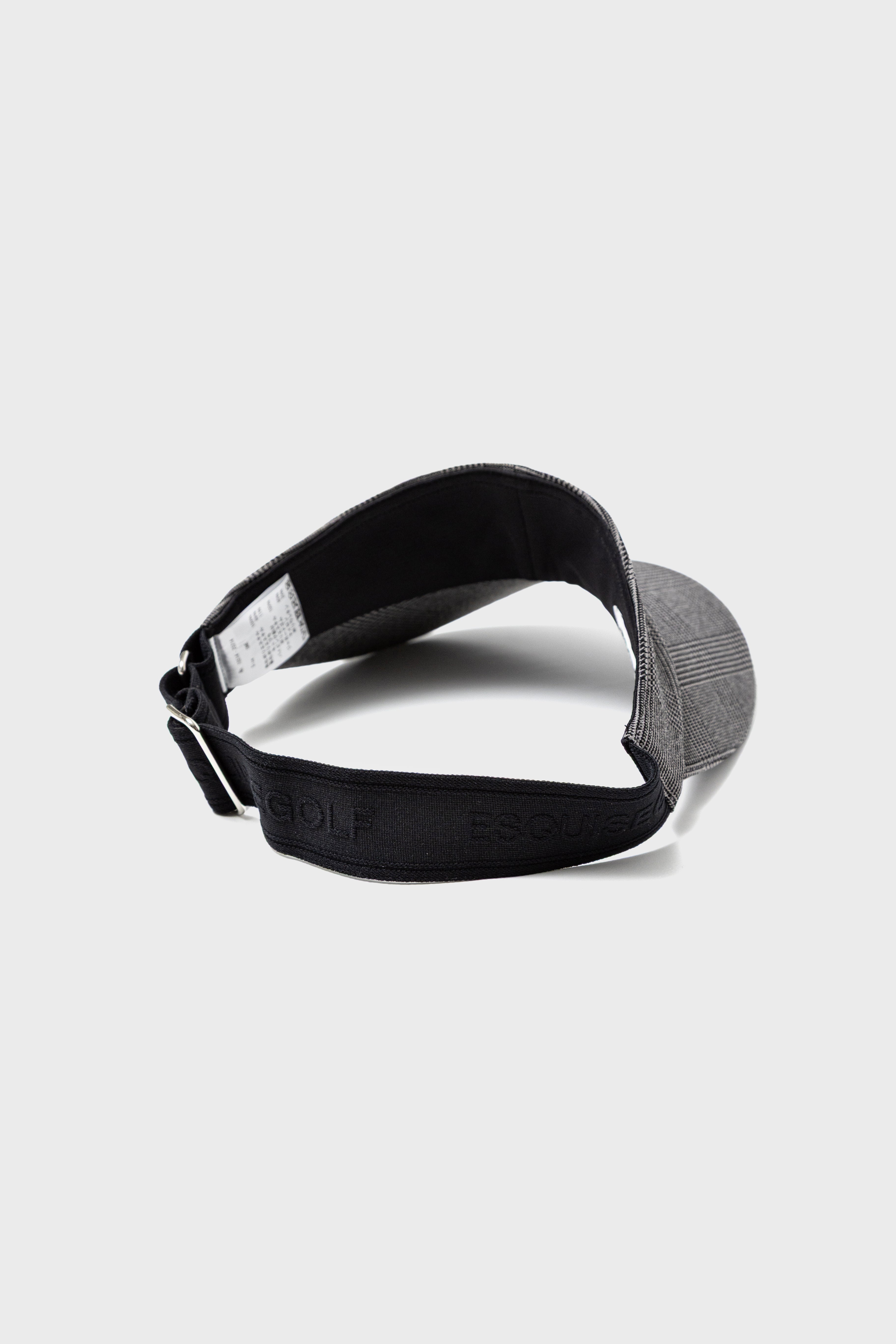 GLEN CHECK CURVE VISOR - Gray