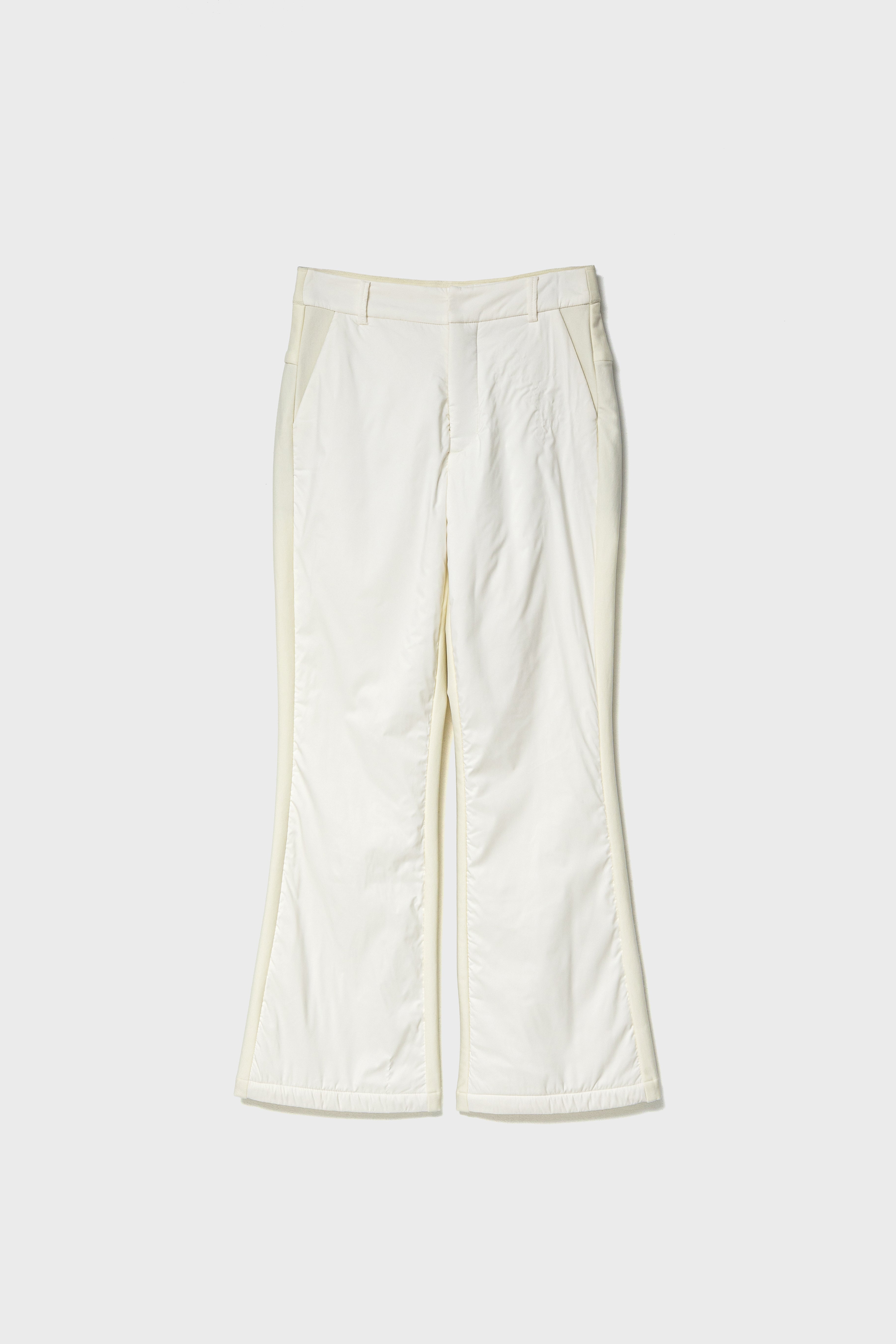 WINTER WARM FLARE PANTS - White