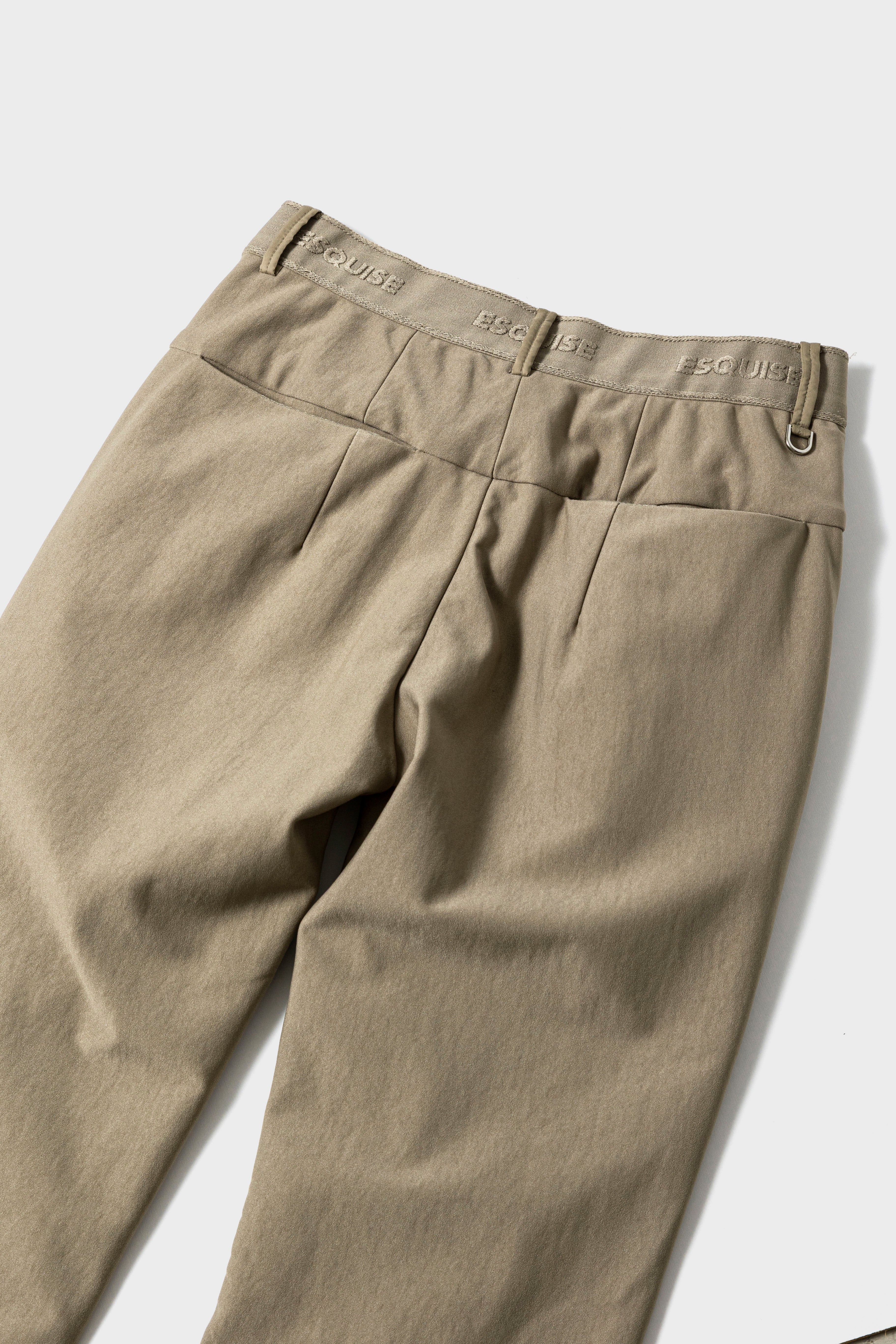 WINTER WARM FLARE PANTS - Beige