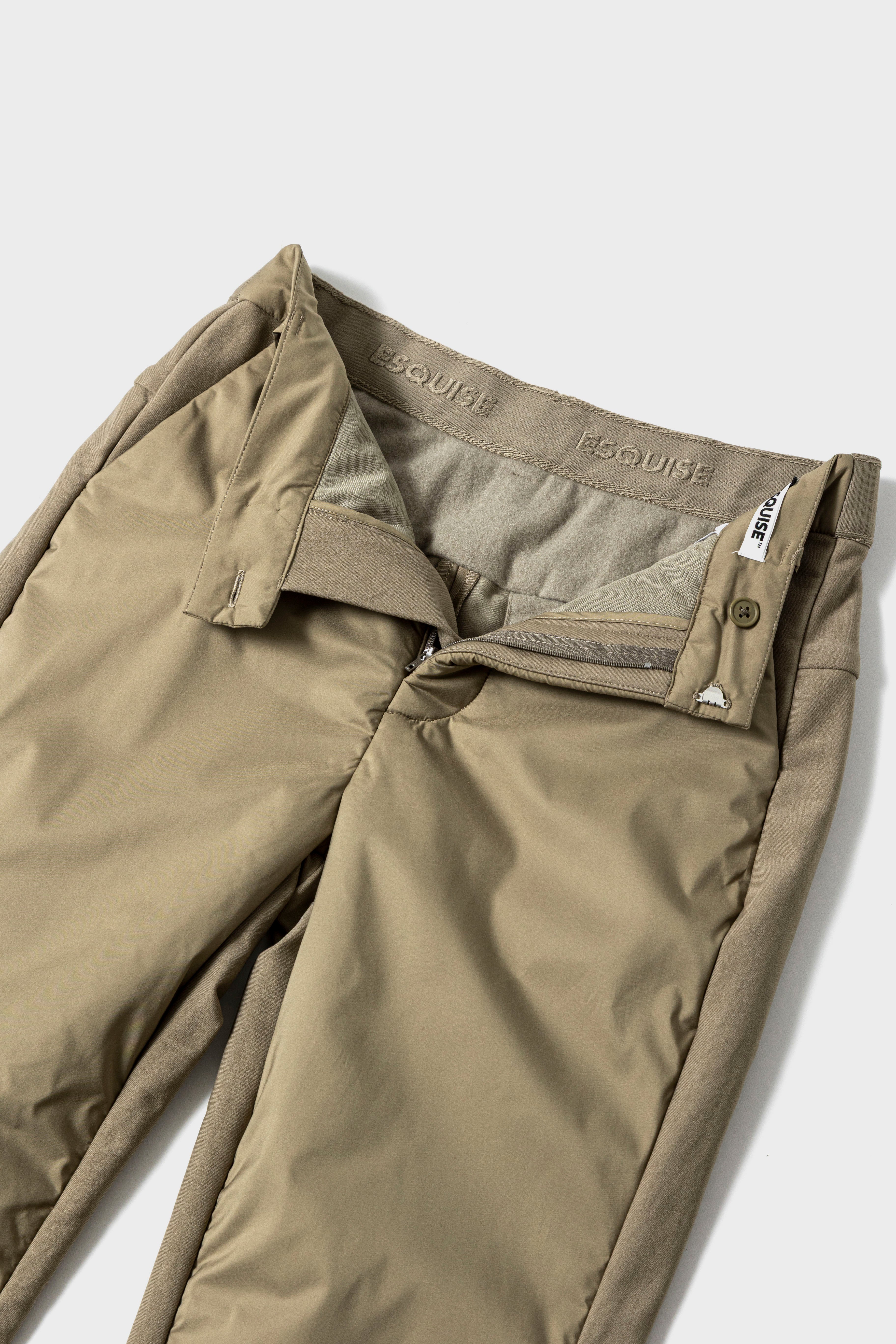 WINTER WARM FLARE PANTS - Beige