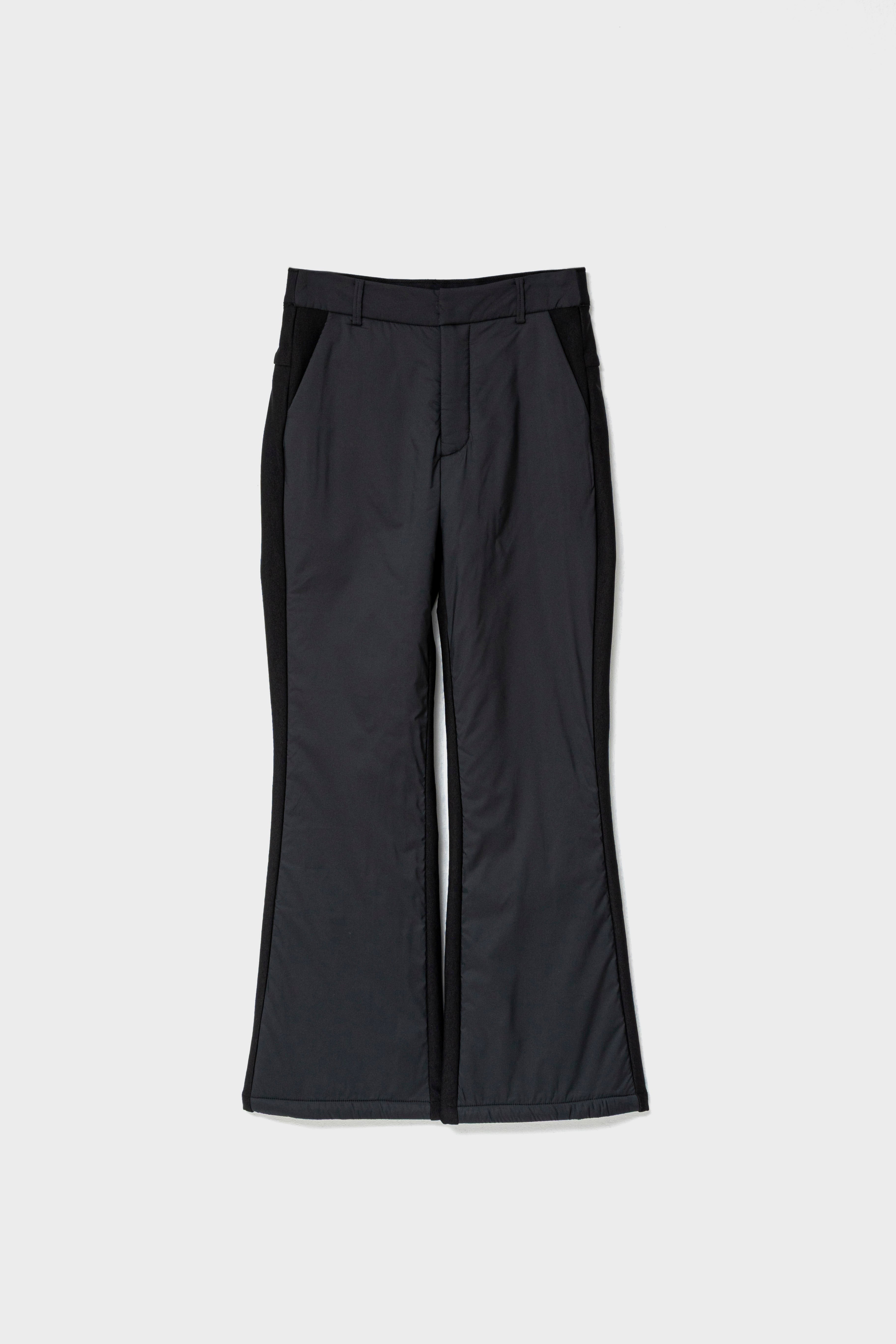 WINTER WARM FLARE PANTS - Black