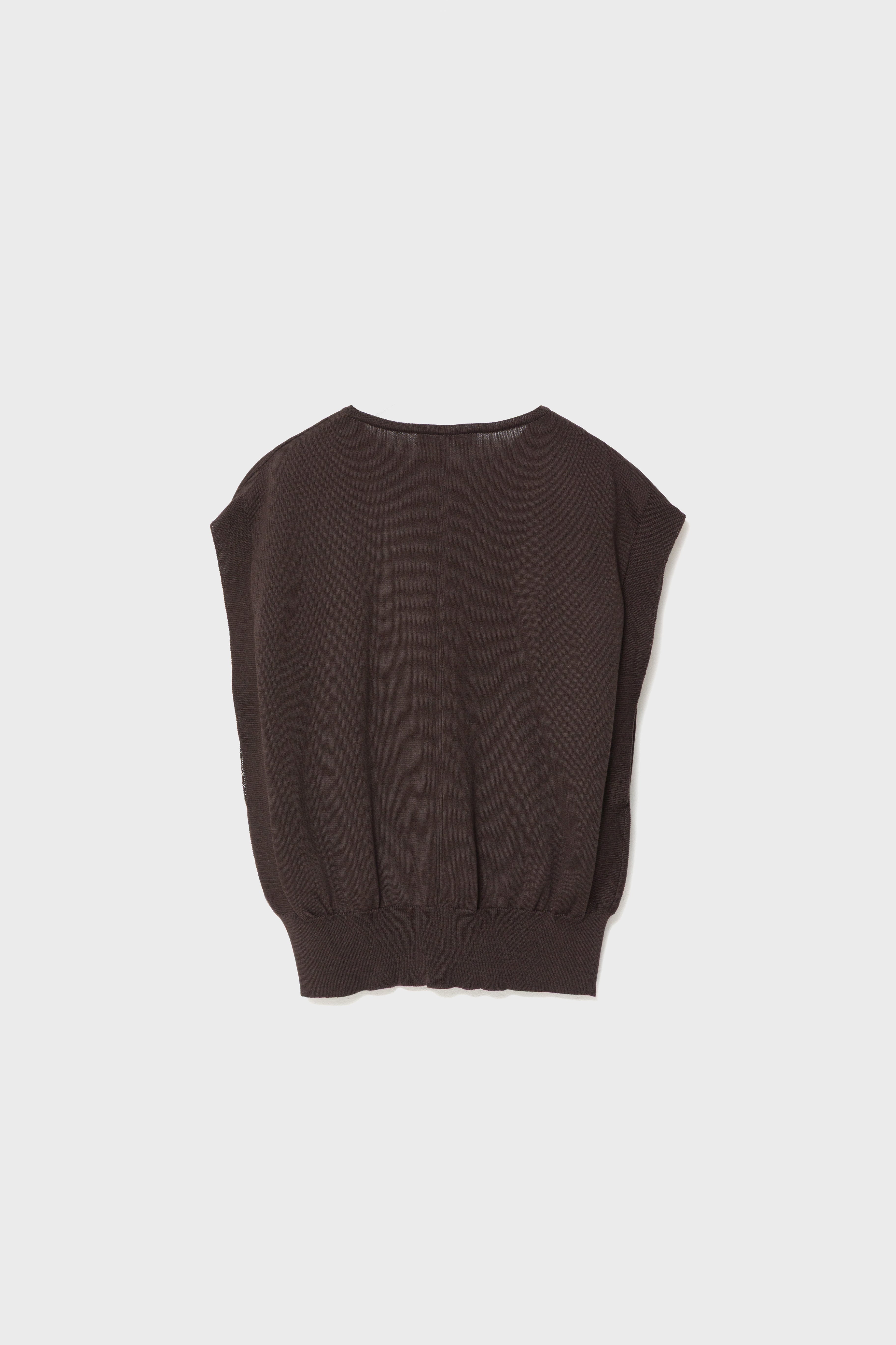 SUSTAIN KNIT VEST - Brown