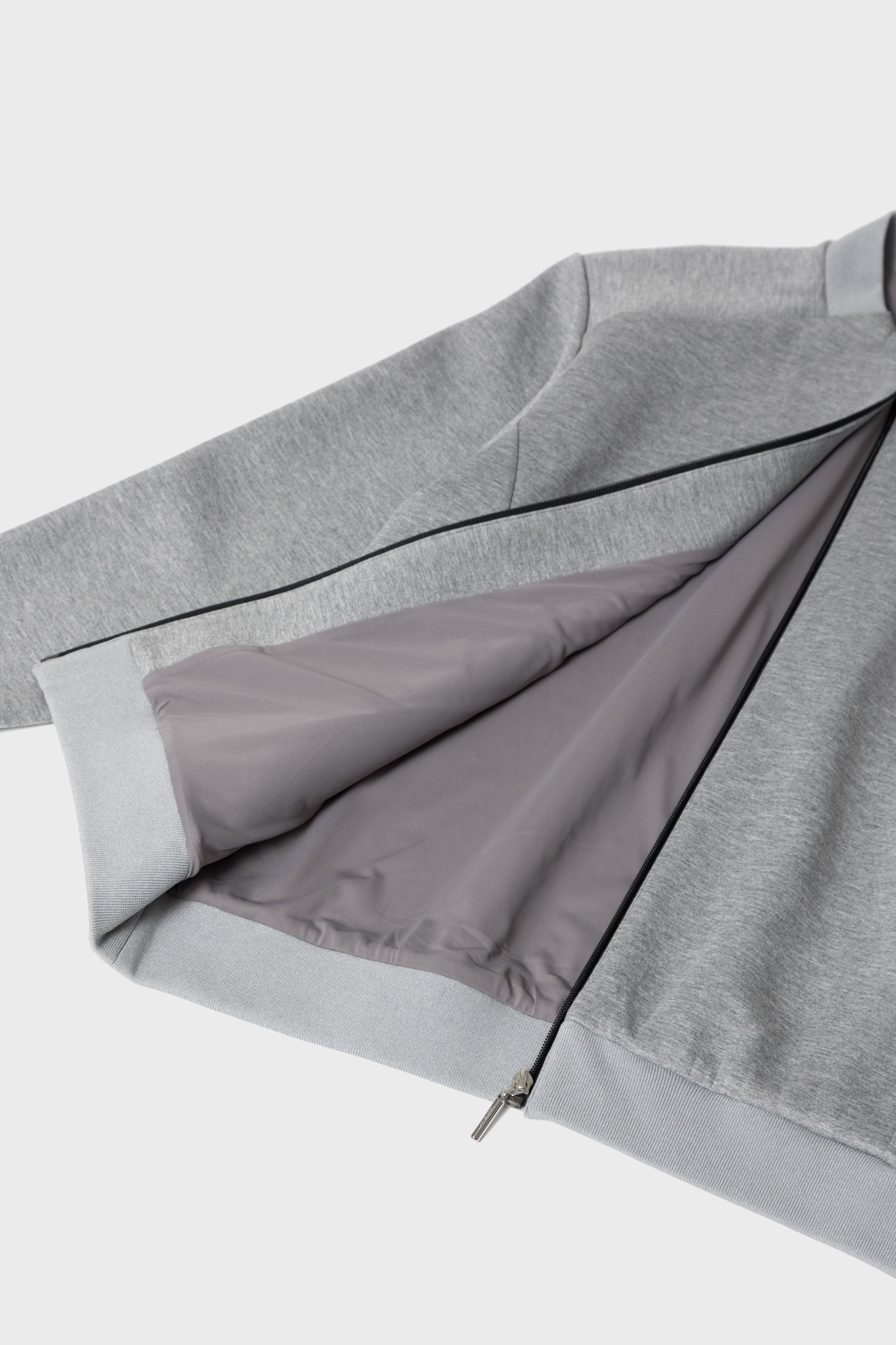 COMFORT JERSEY ZIP JKT - Gray