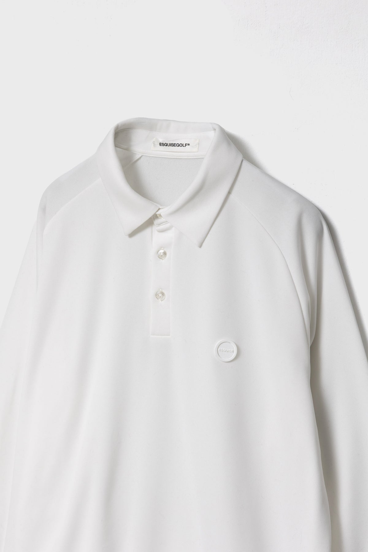 LIGHT FLEECE POLO - White