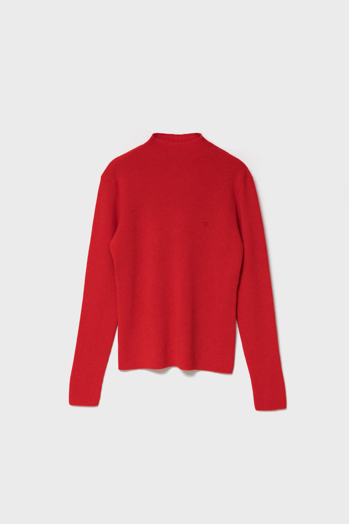 BLANC CASHMERE MOCK - Red