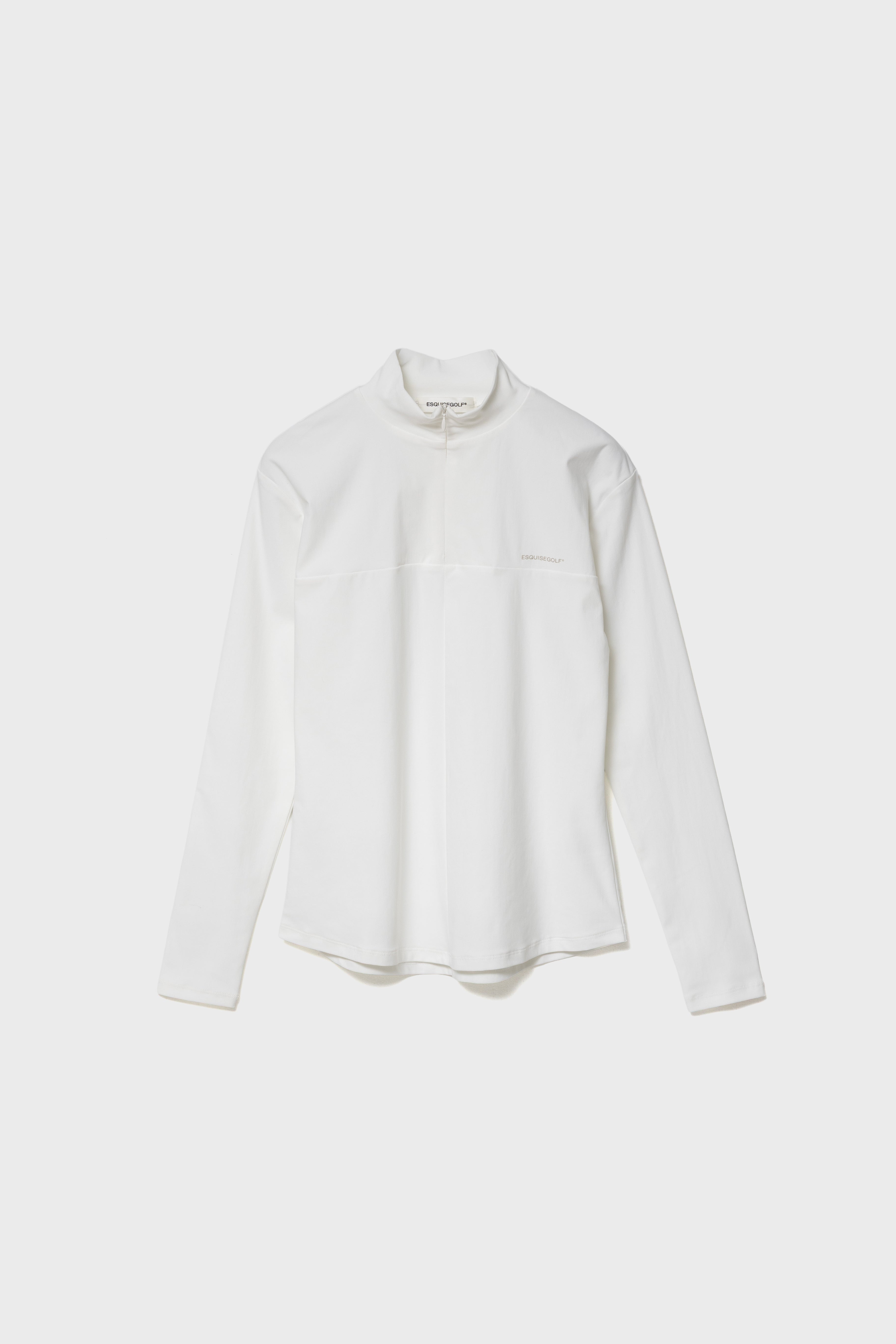 ESSENTIAL HALF ZIP - White