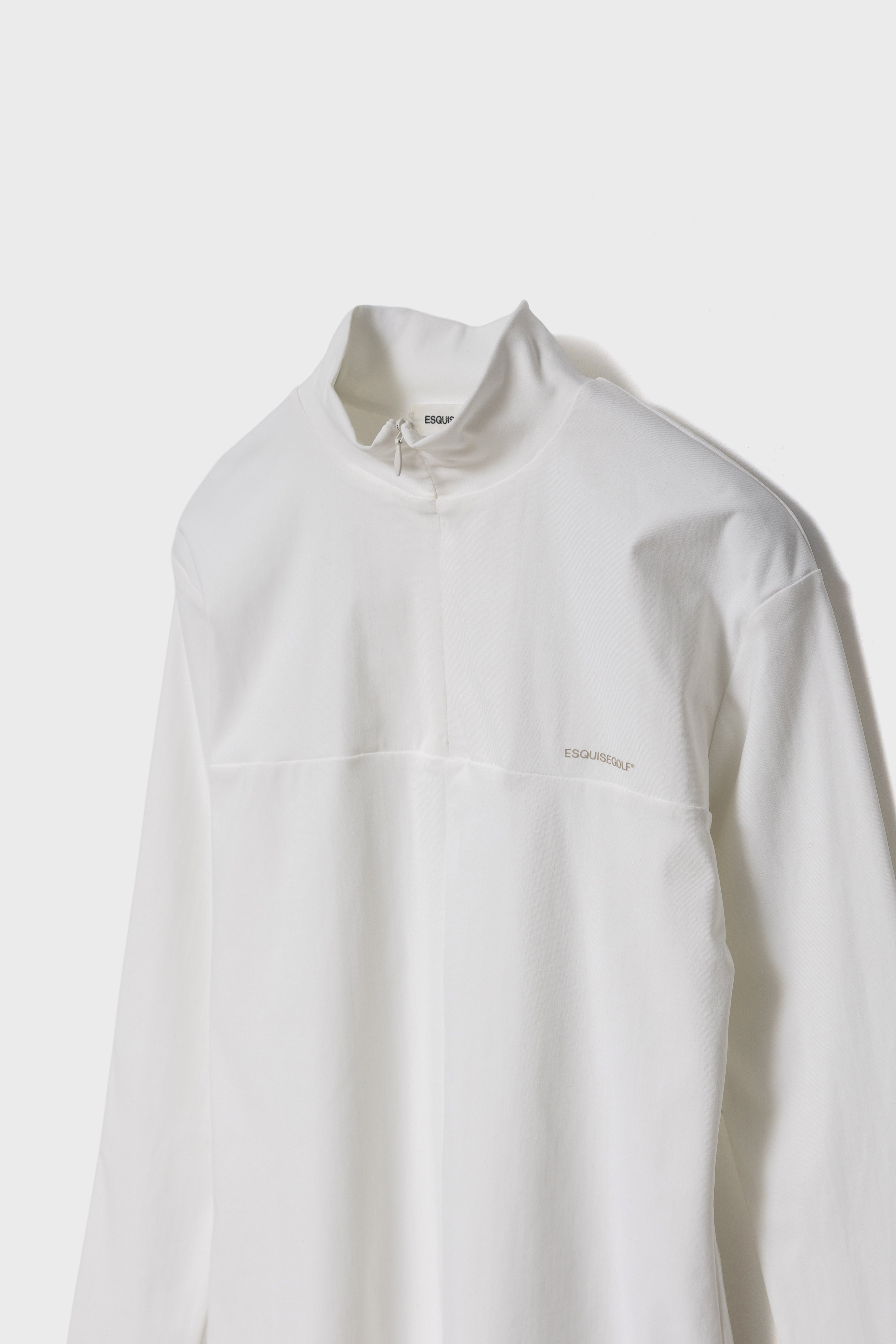 ESSENTIAL HALF ZIP - White