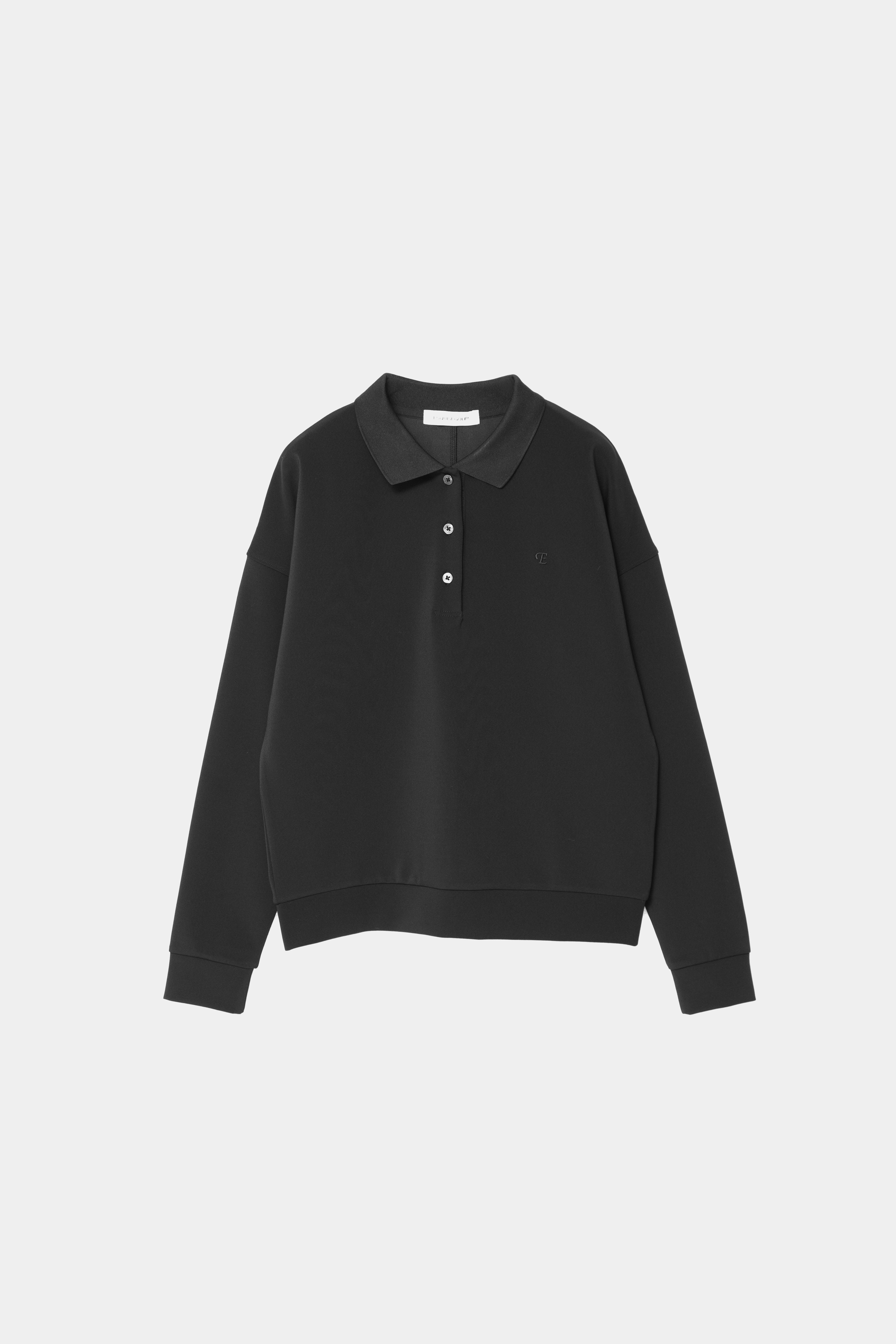 SMOOTH LONG POLO - Black