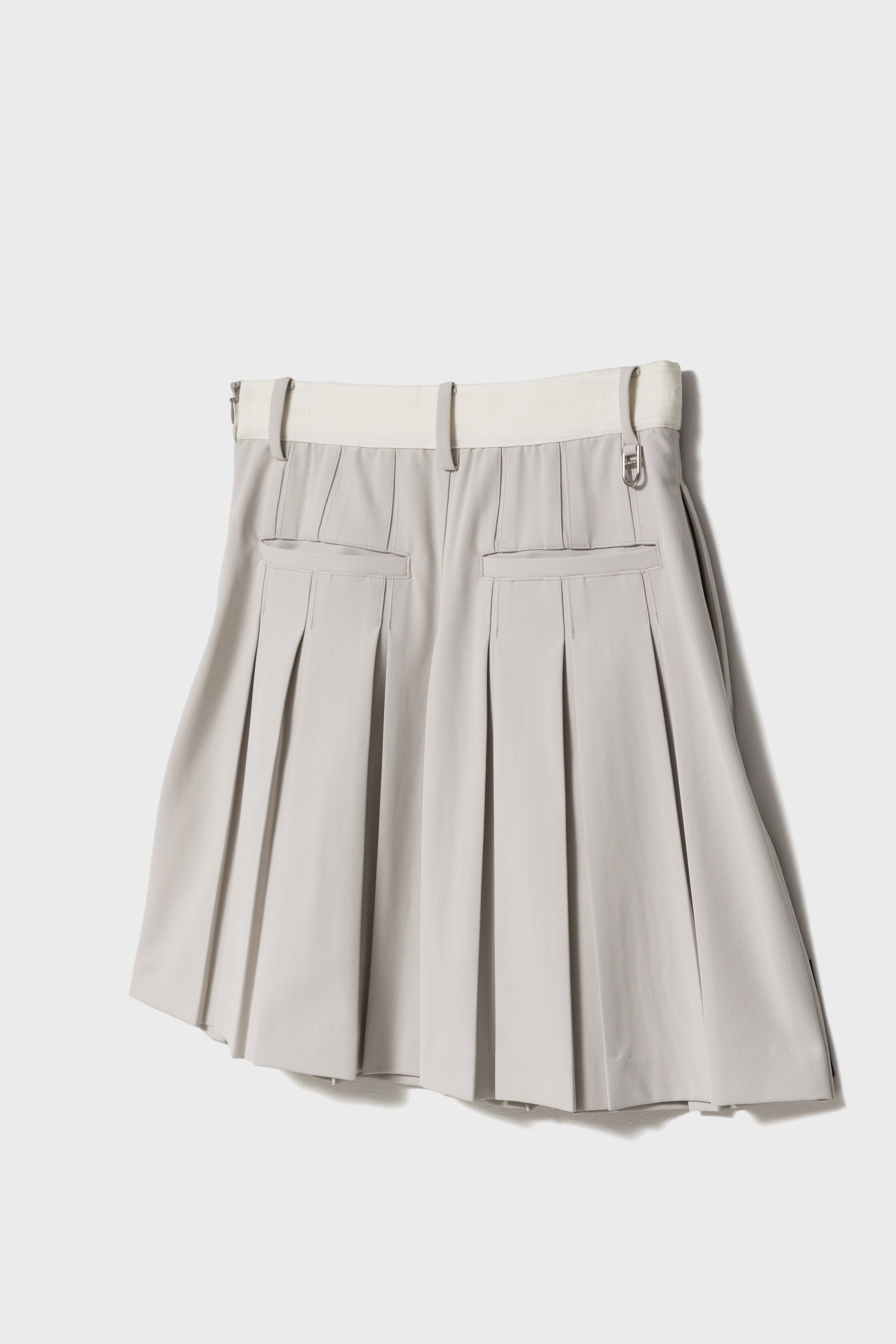 ESSENTIAL GOLF PLEATS SKIRT - LightBeige
