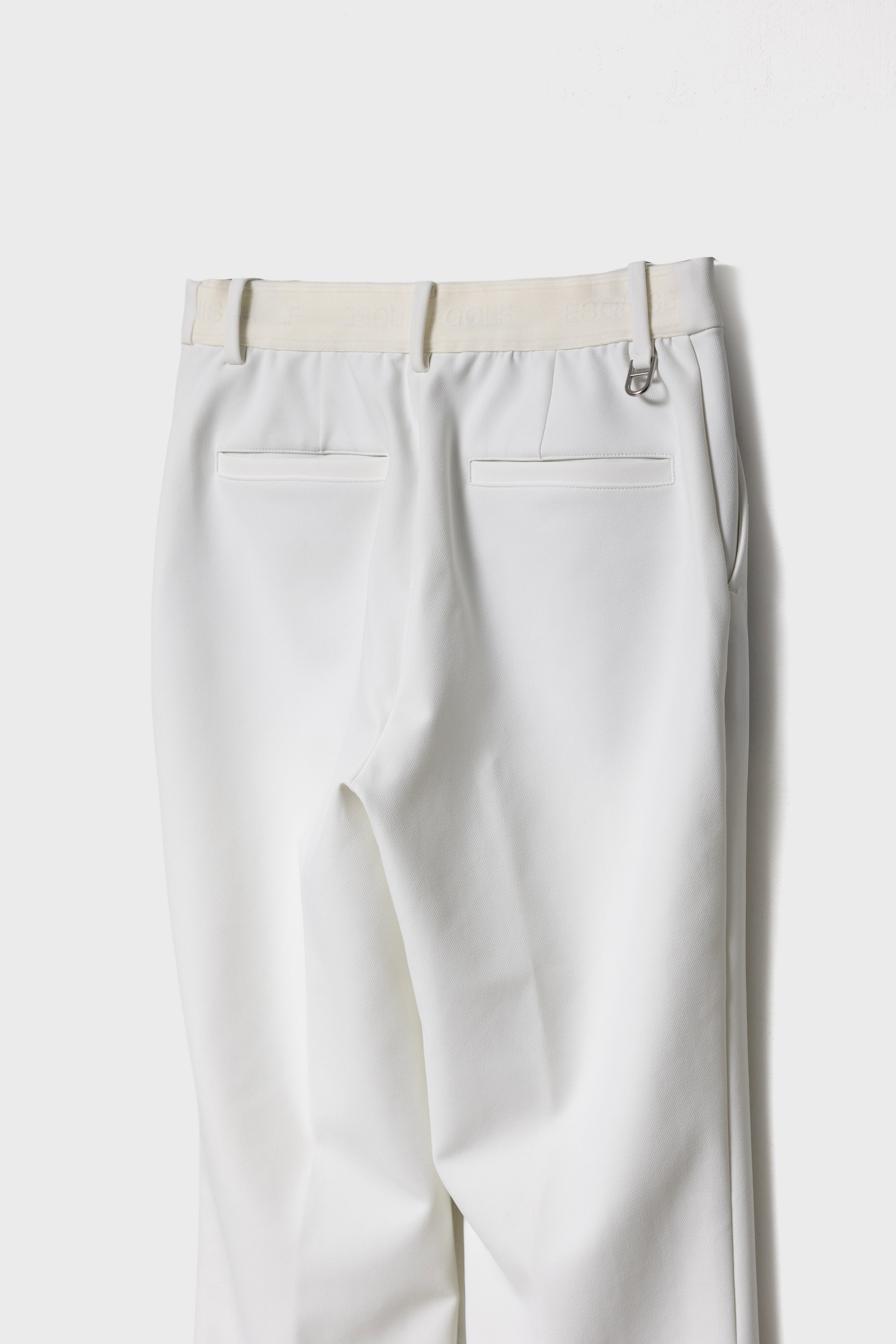 SLIT FLARE PANTS - White