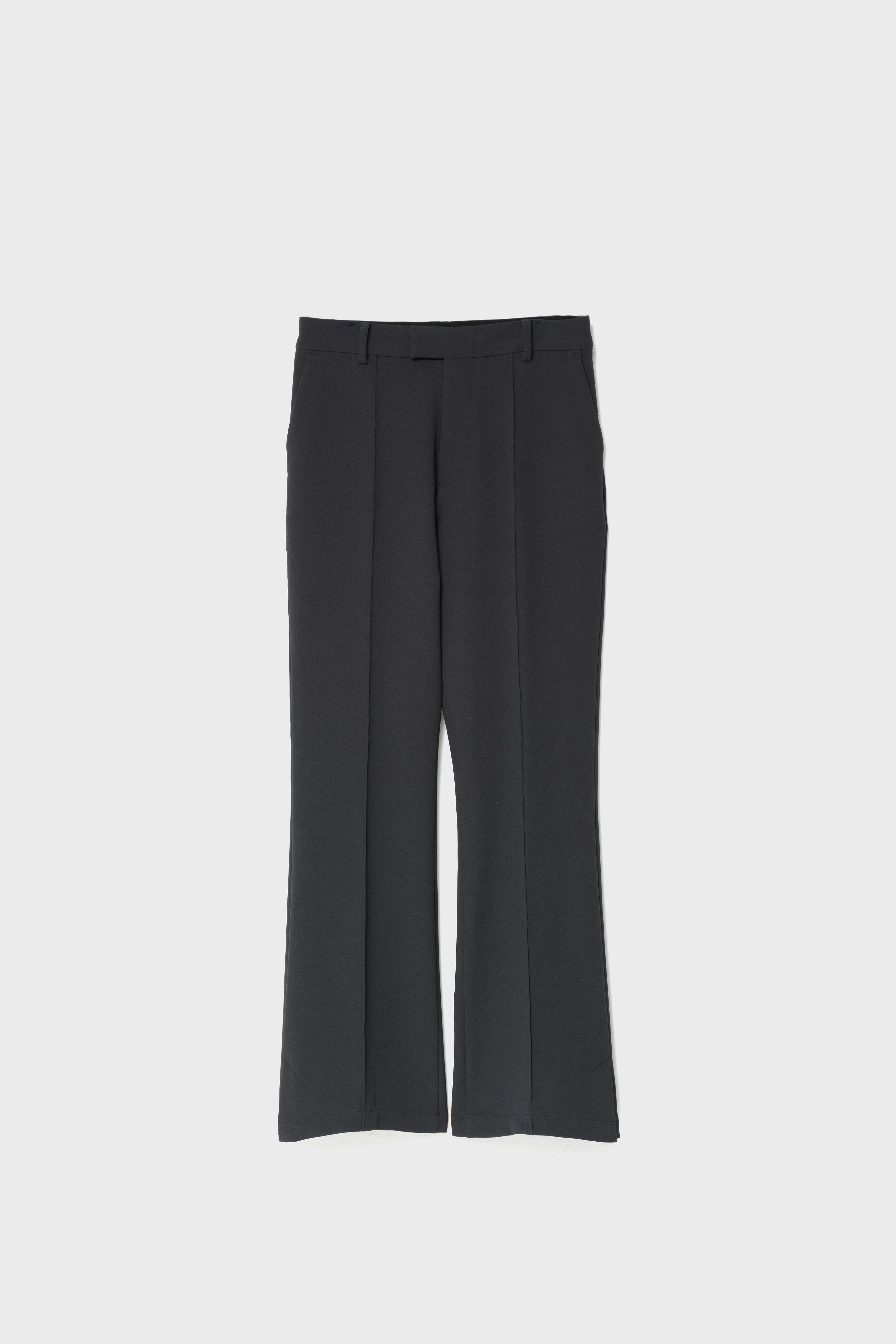 SLIT FLARE PANTS - Black