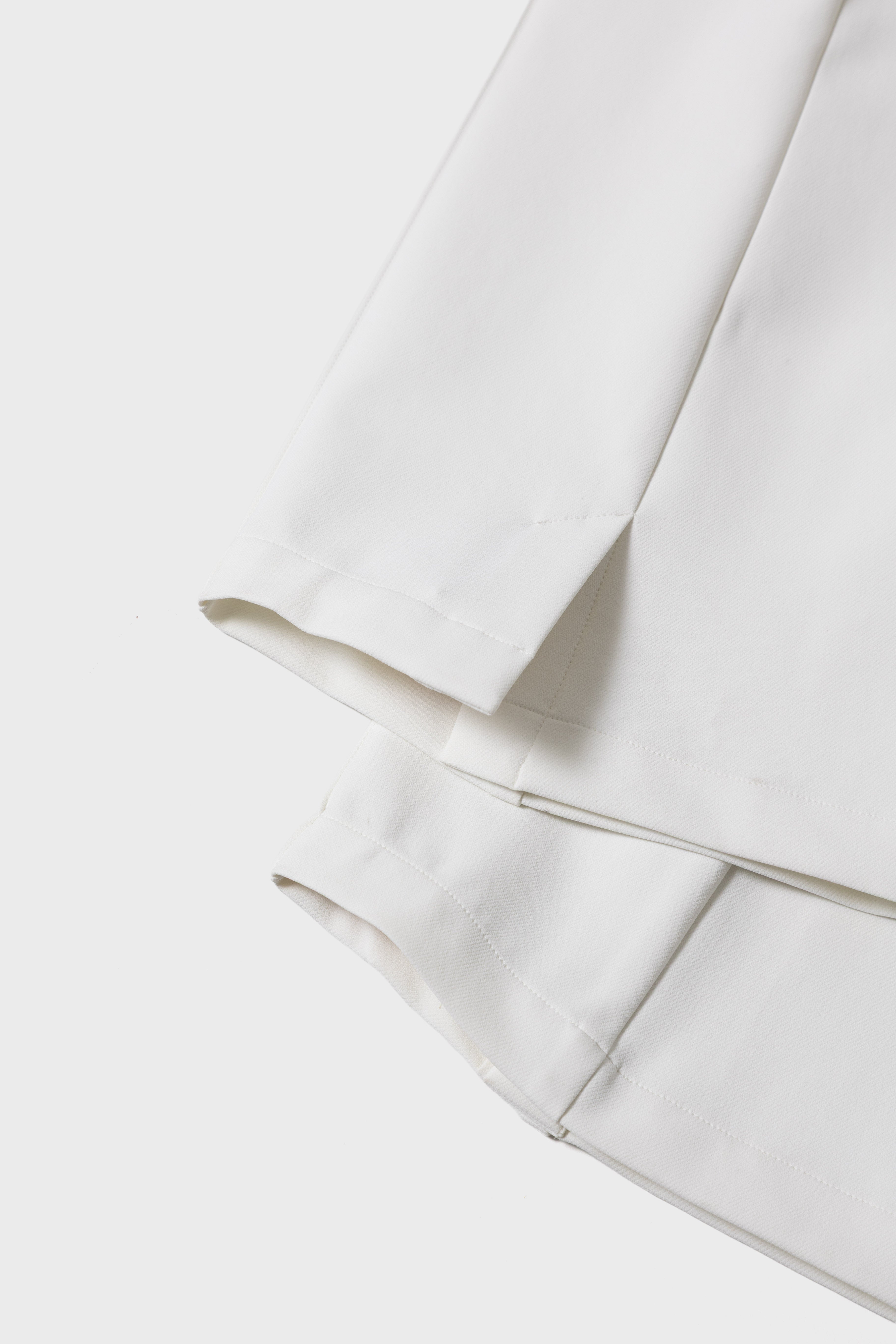SLIT FLARE PANTS - White
