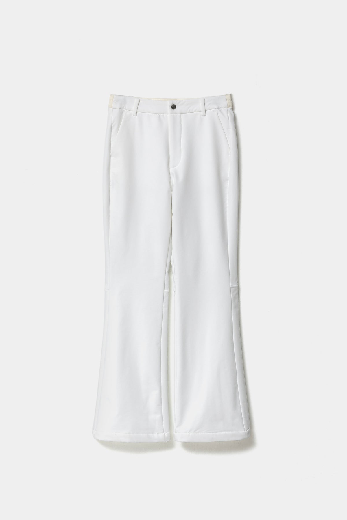 THERMAL FLARE PANTS - White