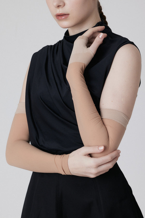 UV-CUT ARM COVER - Beige