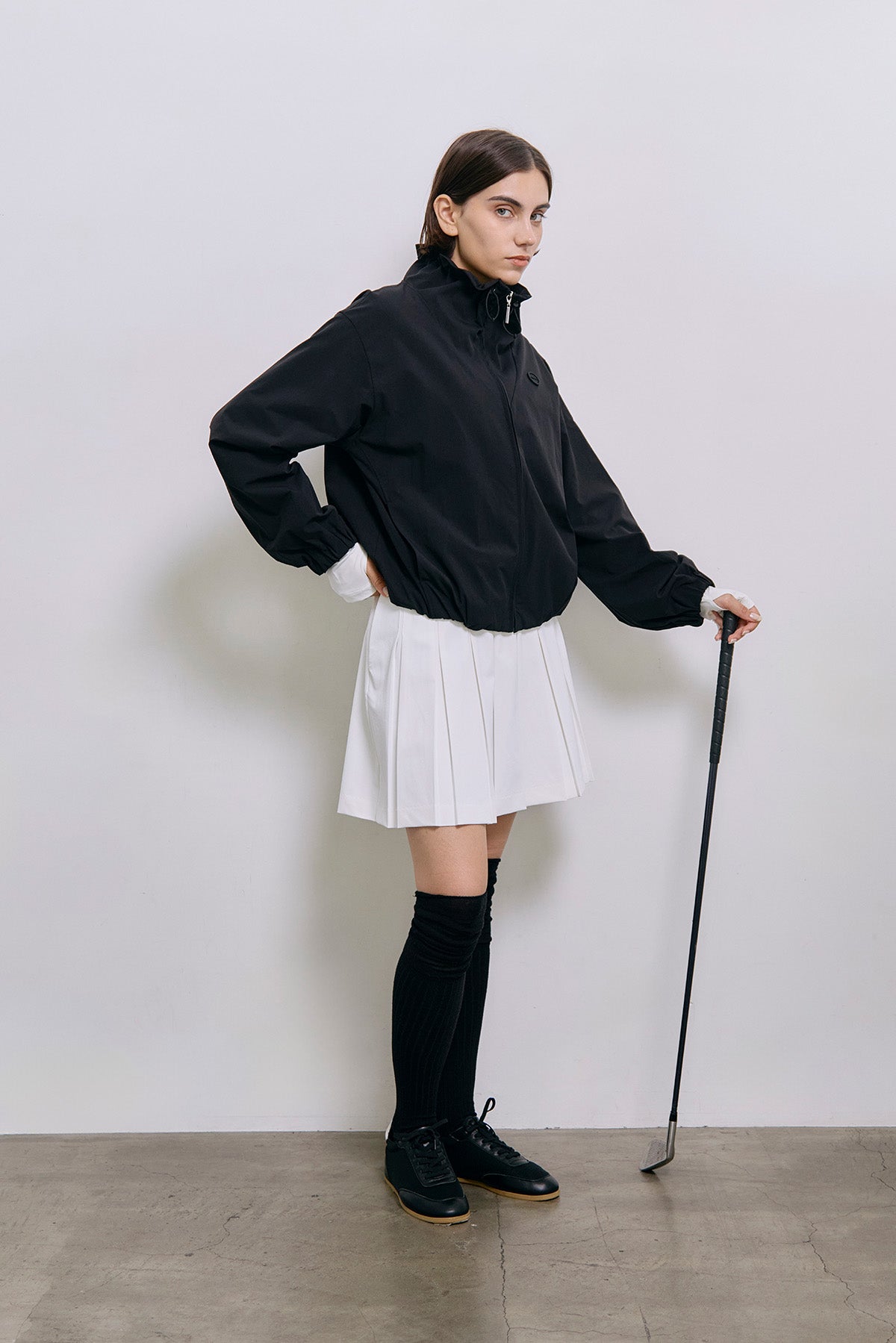 NYLON EFFORTLESS JKT - Black