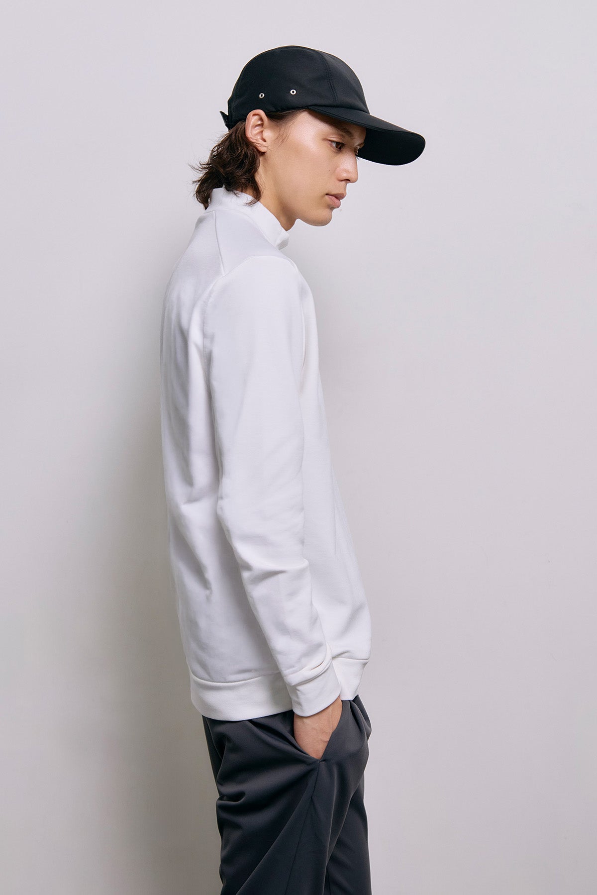 BASIC WARM MOCK NECK - White