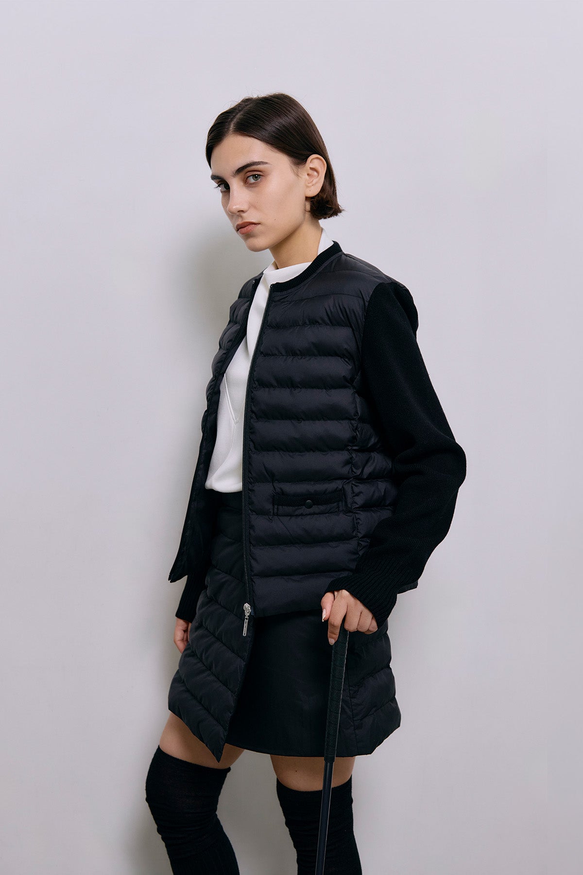 THE SILENT DOWN JKT - Black