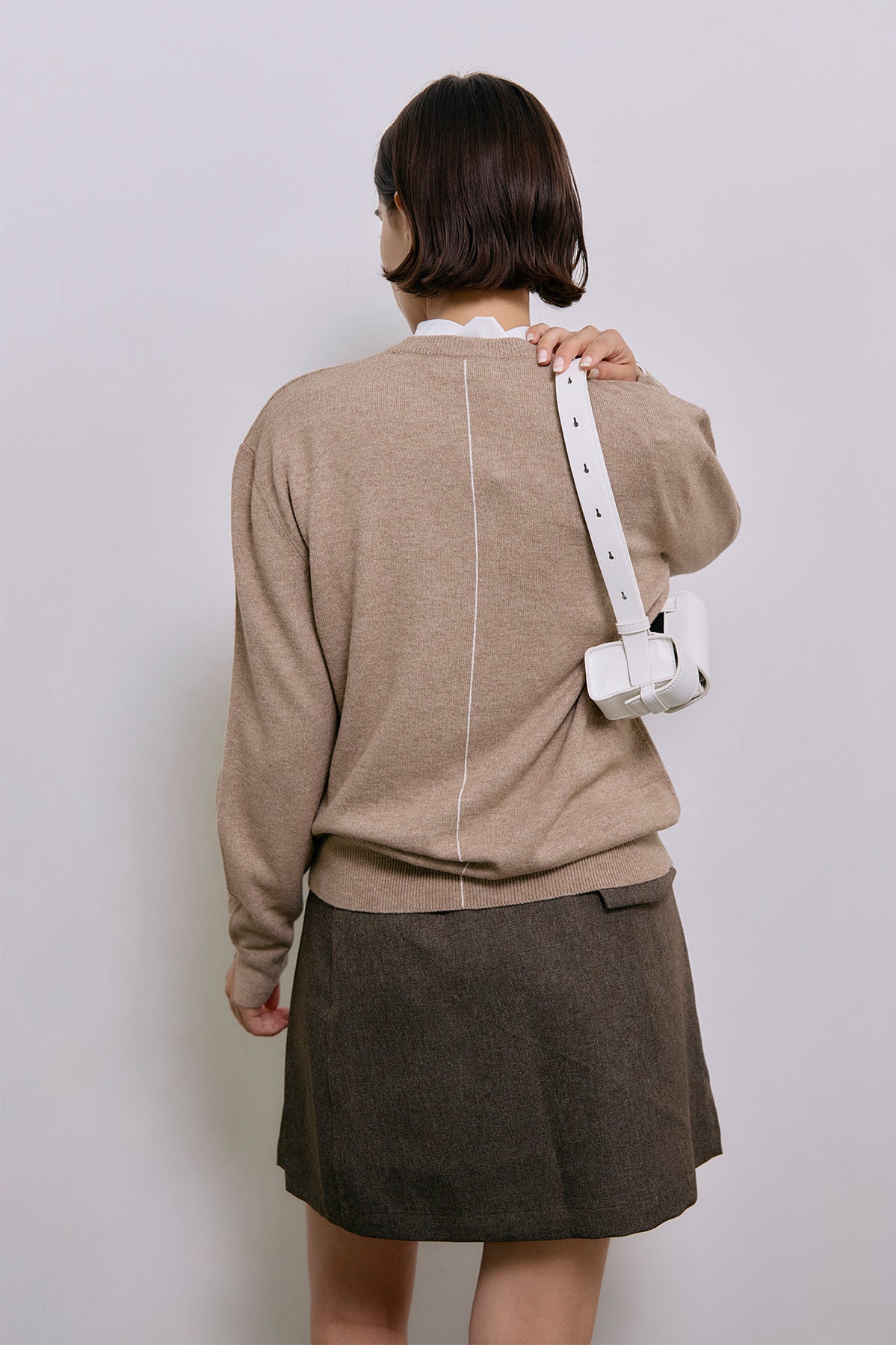 BLANC CASHMERE KNIT P/O - Beige