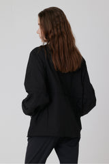 SHEER COTTON SPRING JKT - Black