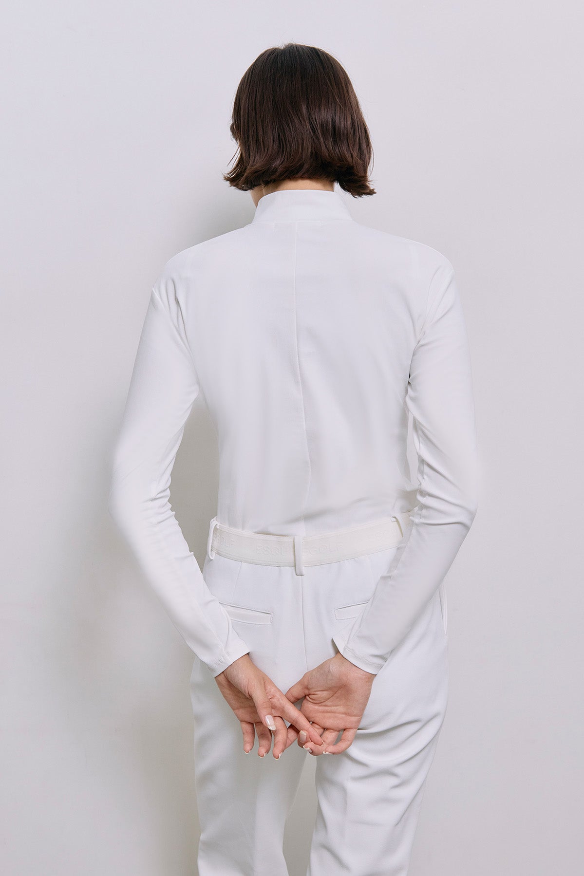 ESSENTIAL HALF ZIP - White