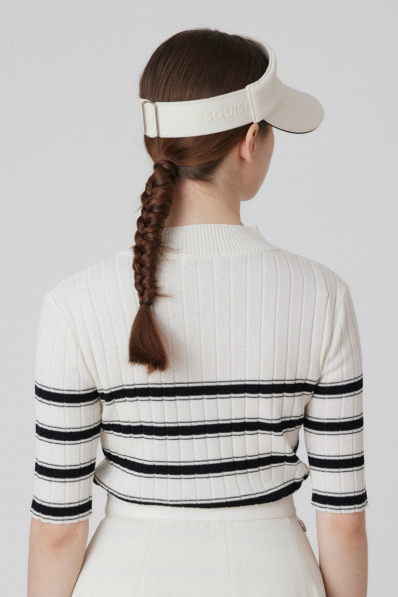 ORGANIC STRIPED KNIT - White