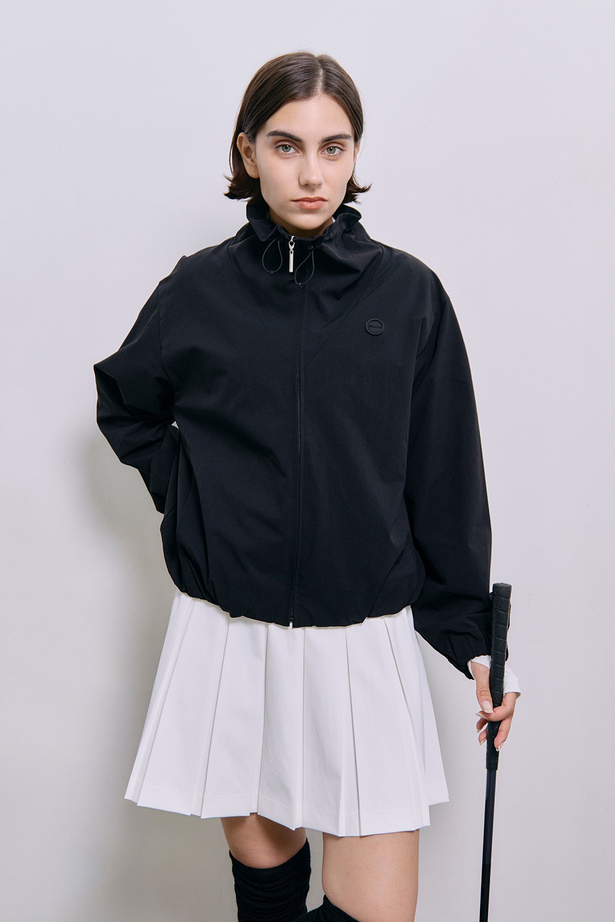 NYLON EFFORTLESS JKT - Black