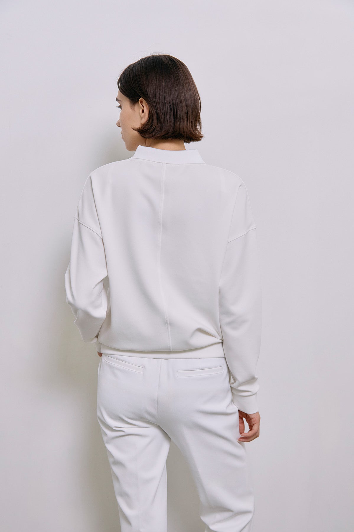 SMOOTH LONG POLO - White