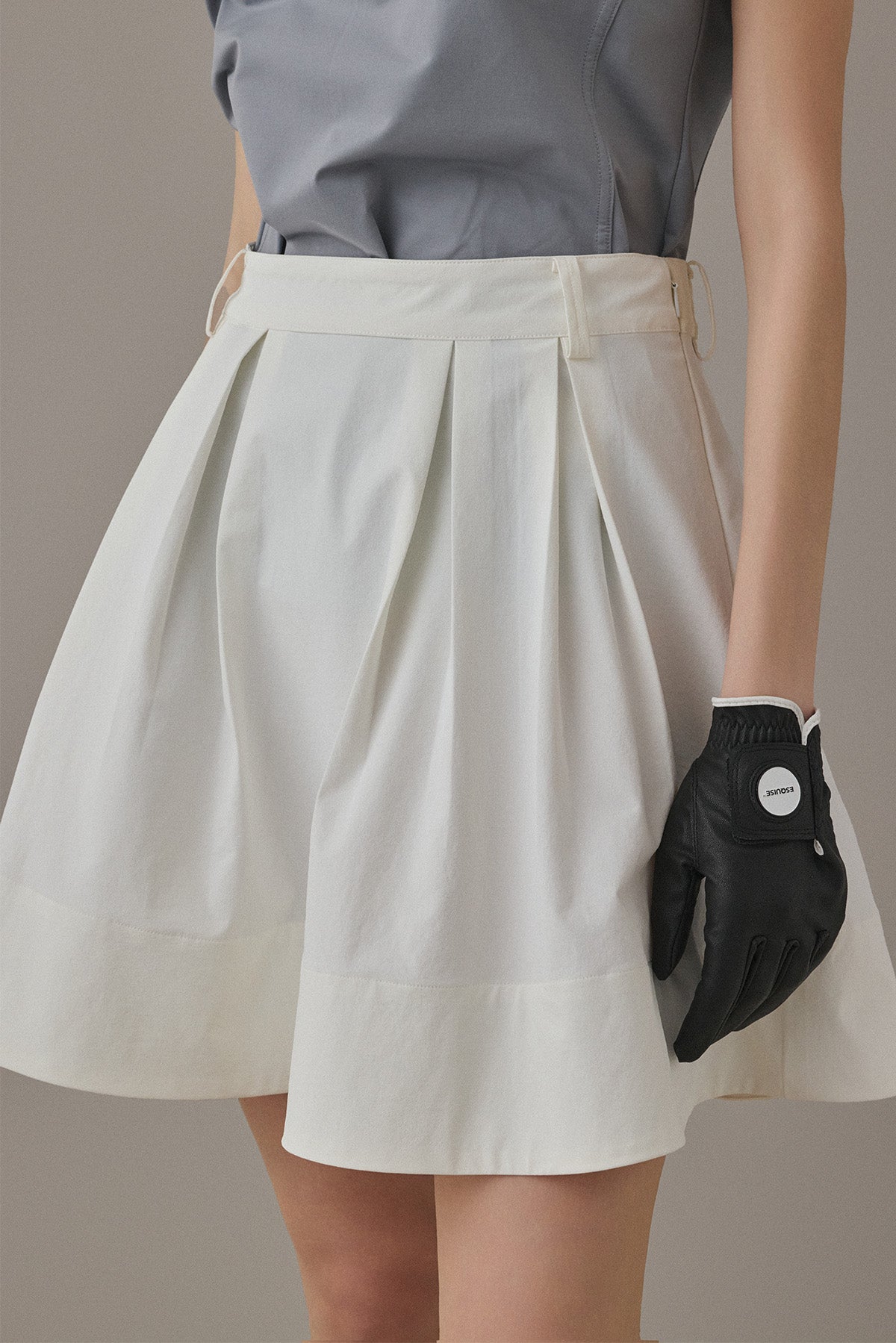 [予約商品] ROMAN FLARE SKIRT - White