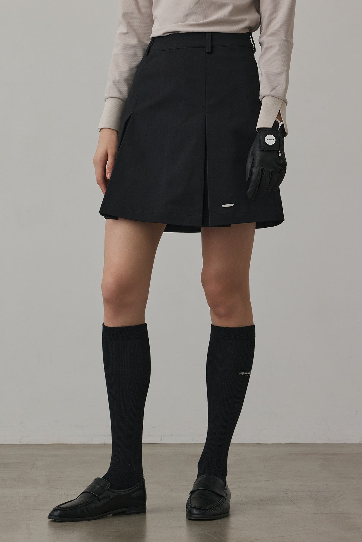 DAILY BOX PLEATS - Black