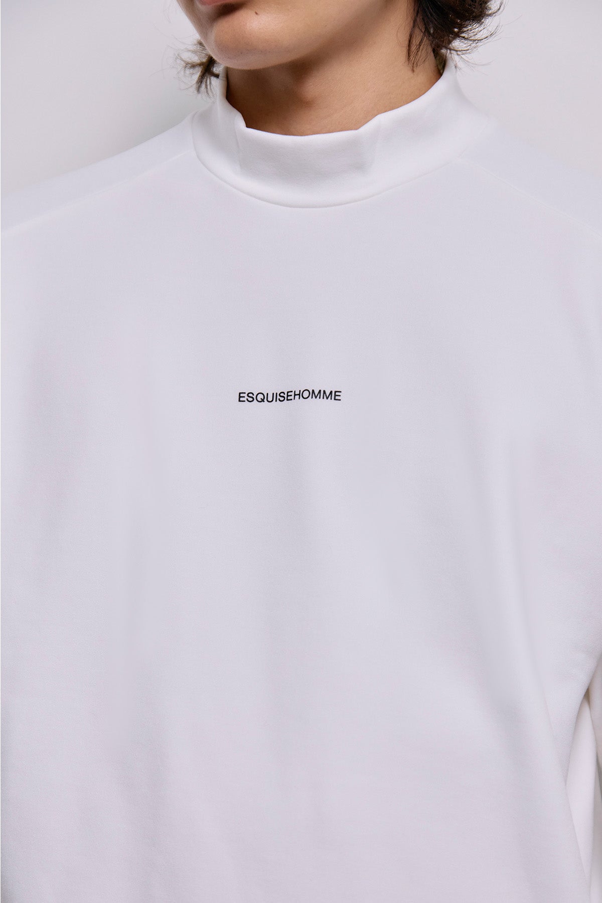 BASIC WARM MOCK NECK - White