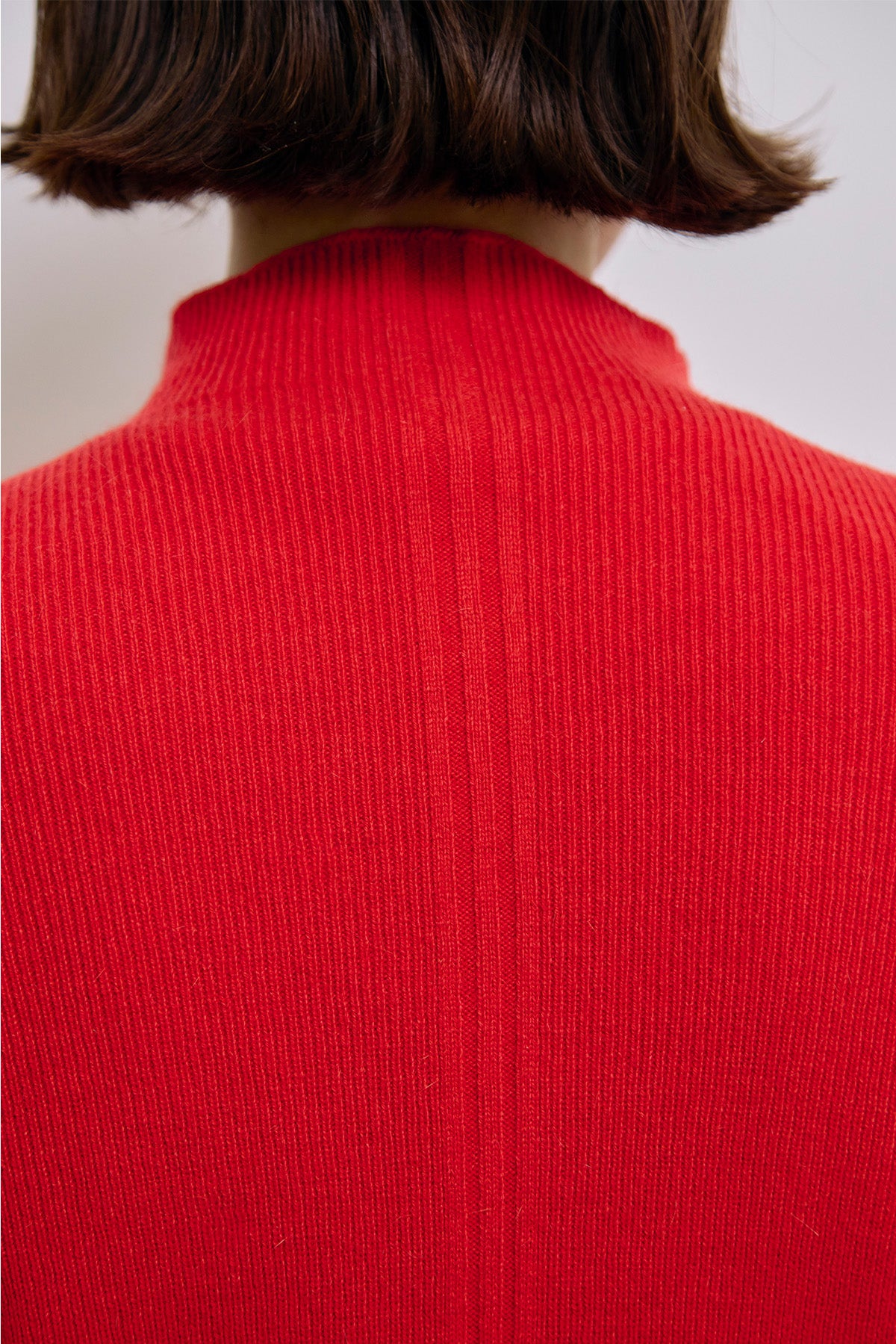 BLANC CASHMERE MOCK - Red