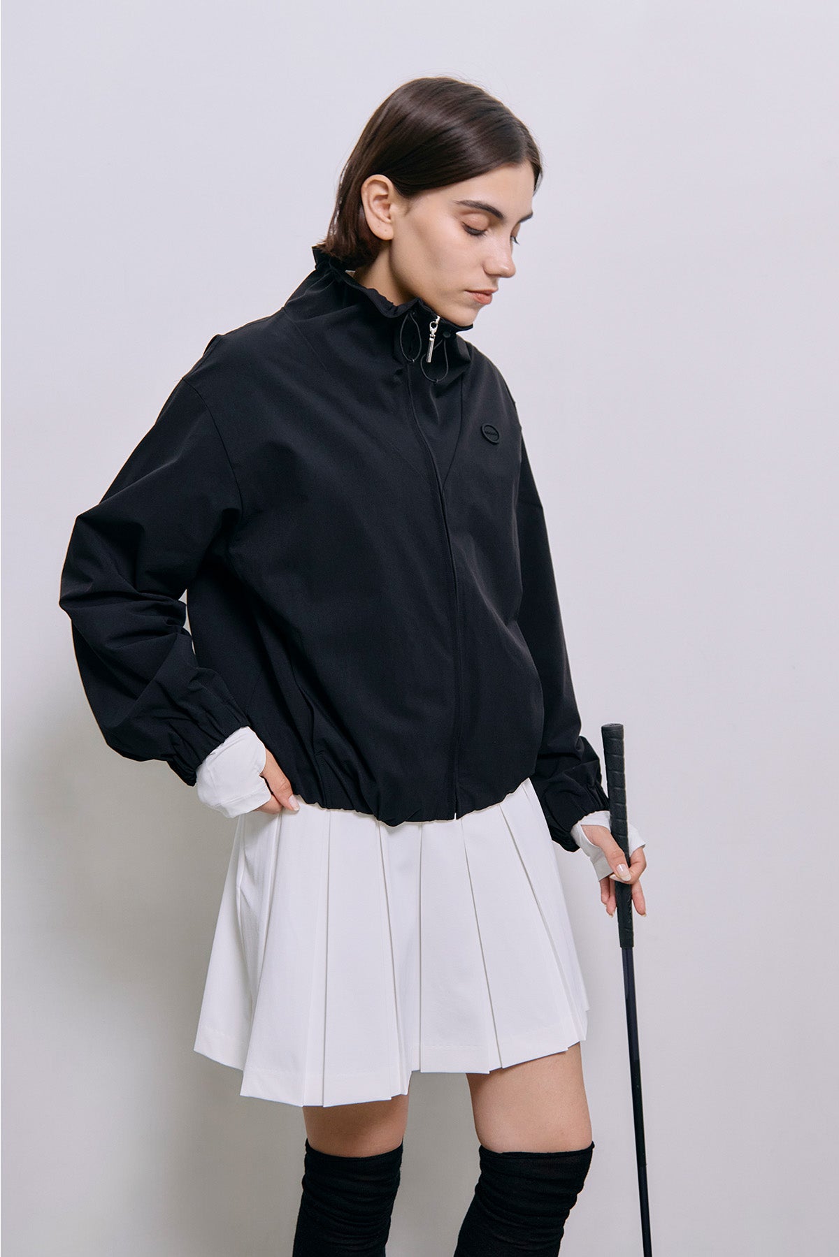 NYLON EFFORTLESS JKT - Black