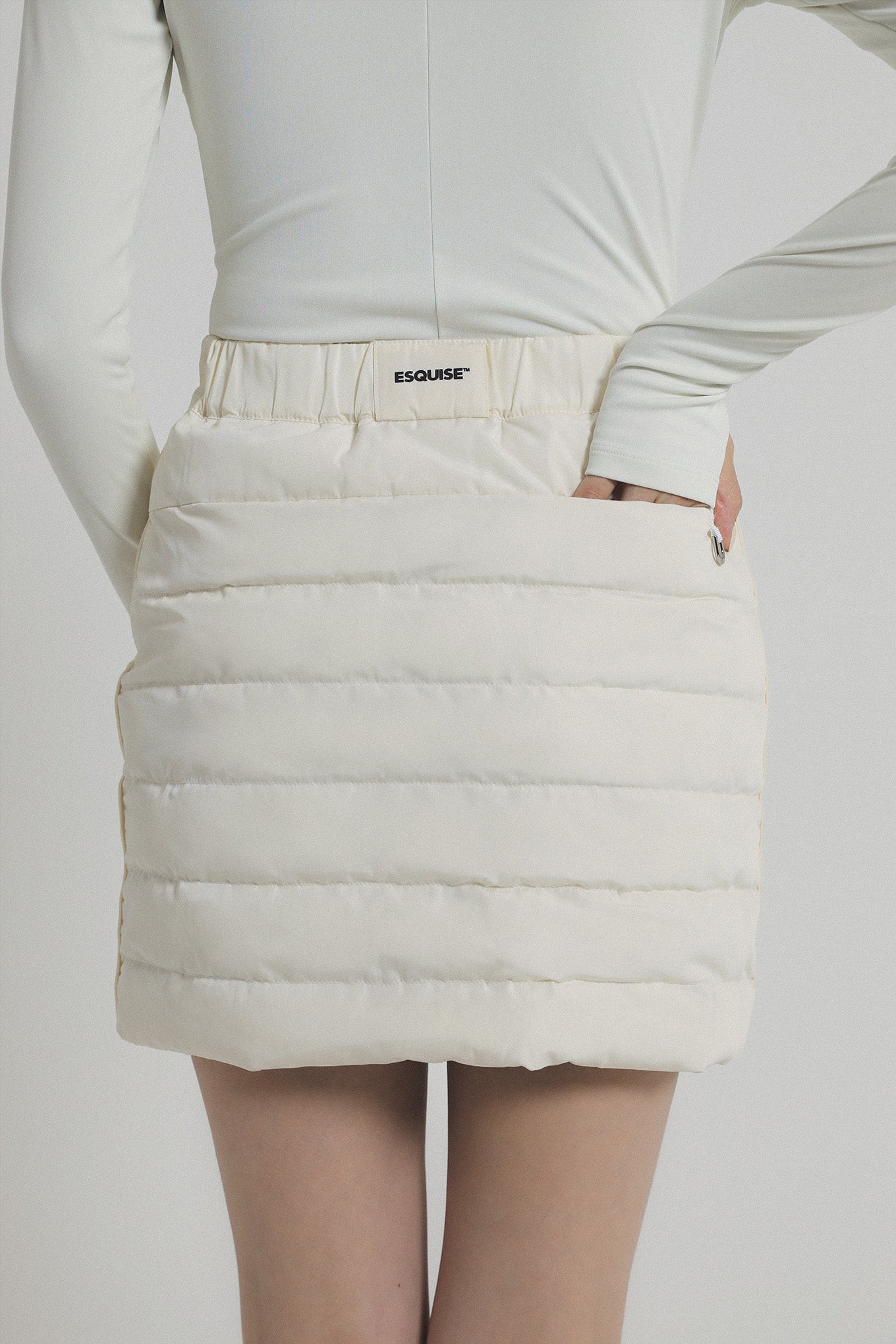 Eco-Down Warm Skirt - Cream