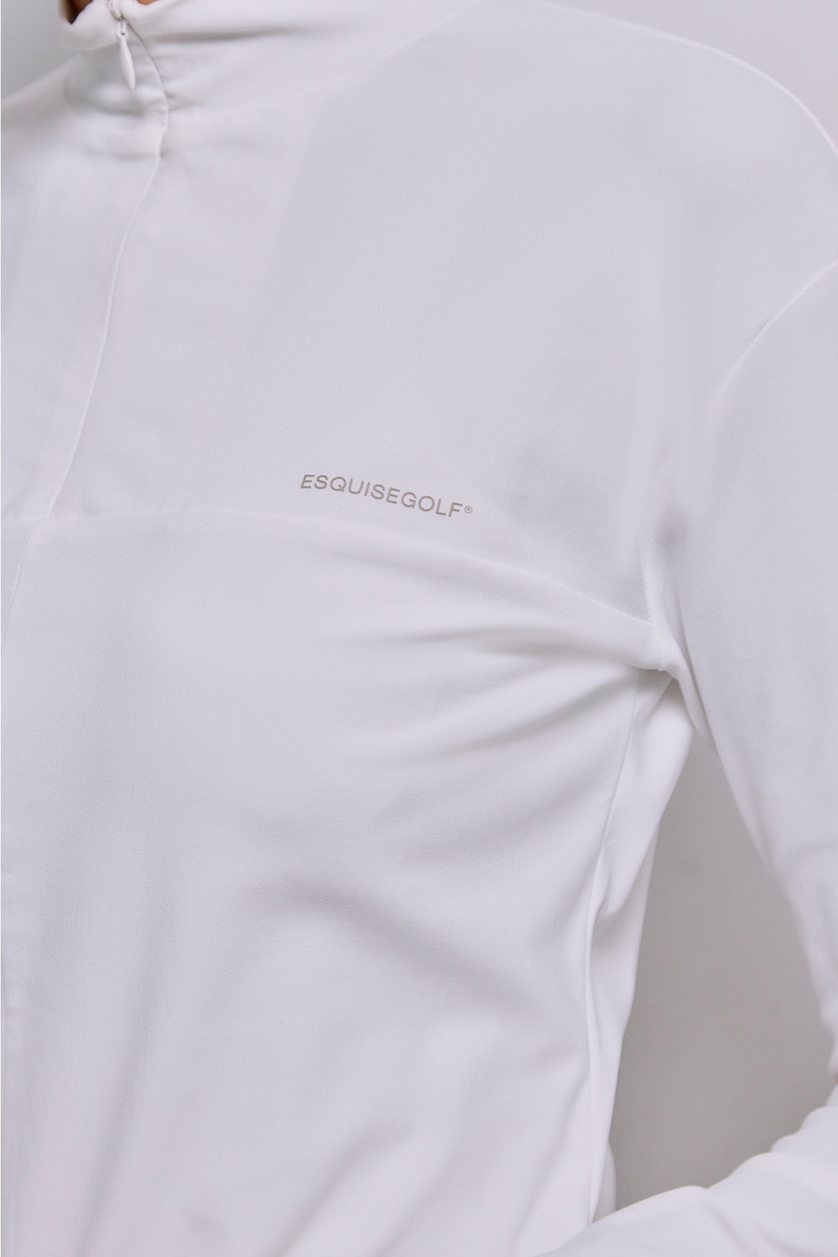 ESSENTIAL HALF ZIP - White