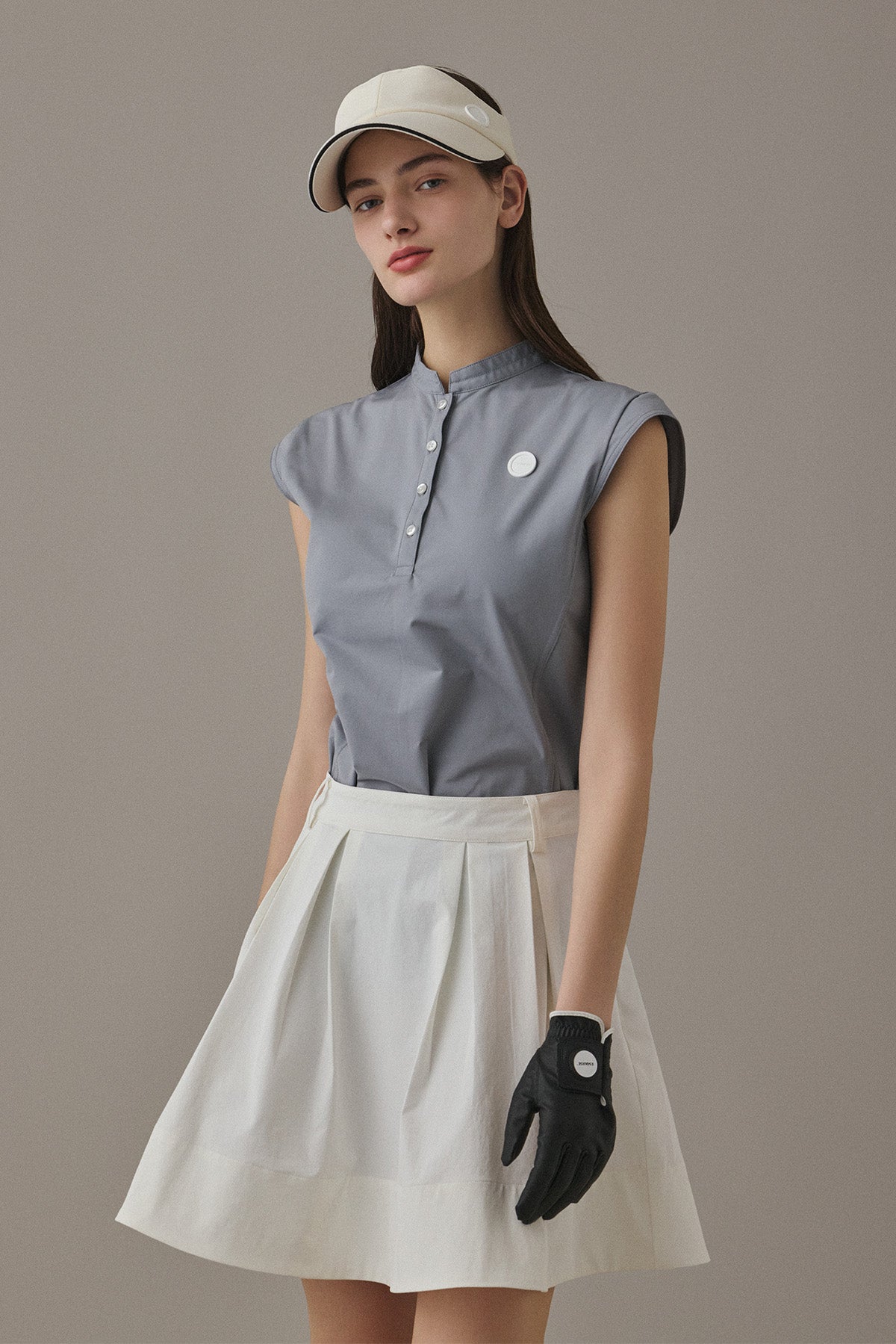 ROMAN FLARE SKIRT - White