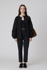 SHEER COTTON SPRING JKT - Black