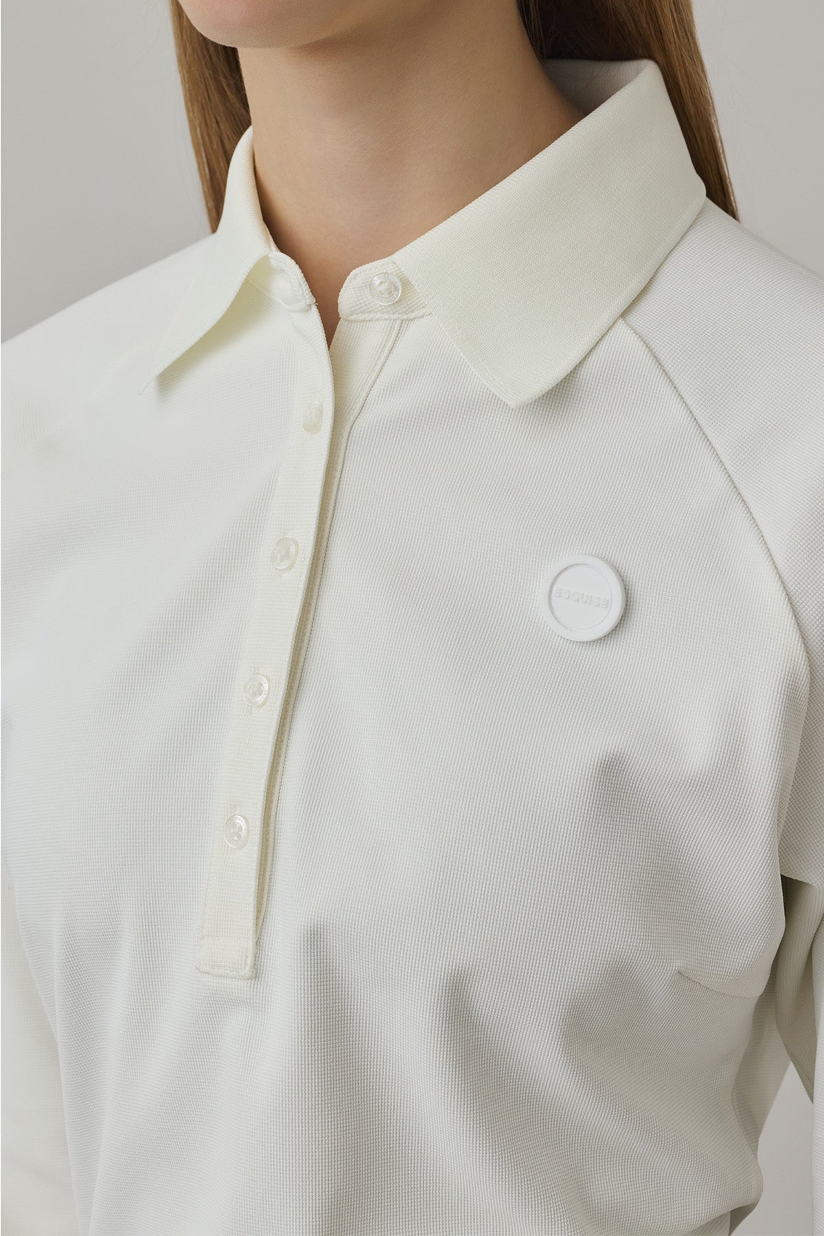 PEARLKNIT CUFFS POLO - White