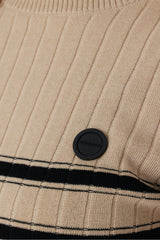 ORGANIC STRIPED KNIT - Beige